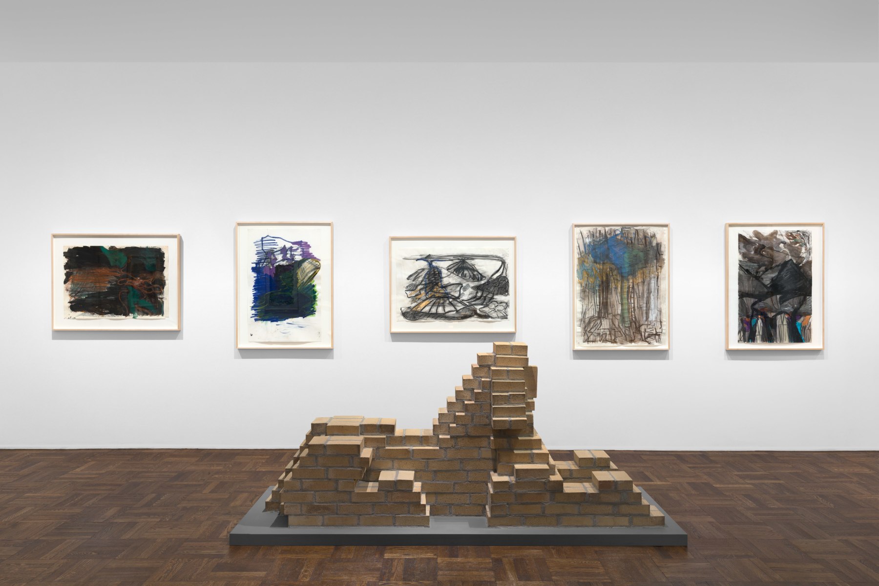 PER KIRKEBY Works on Paper, Works in Brick 20 November 2019 through 25 January 2020 UPPER EAST SIDE, NEW YORK, Installation View 8
