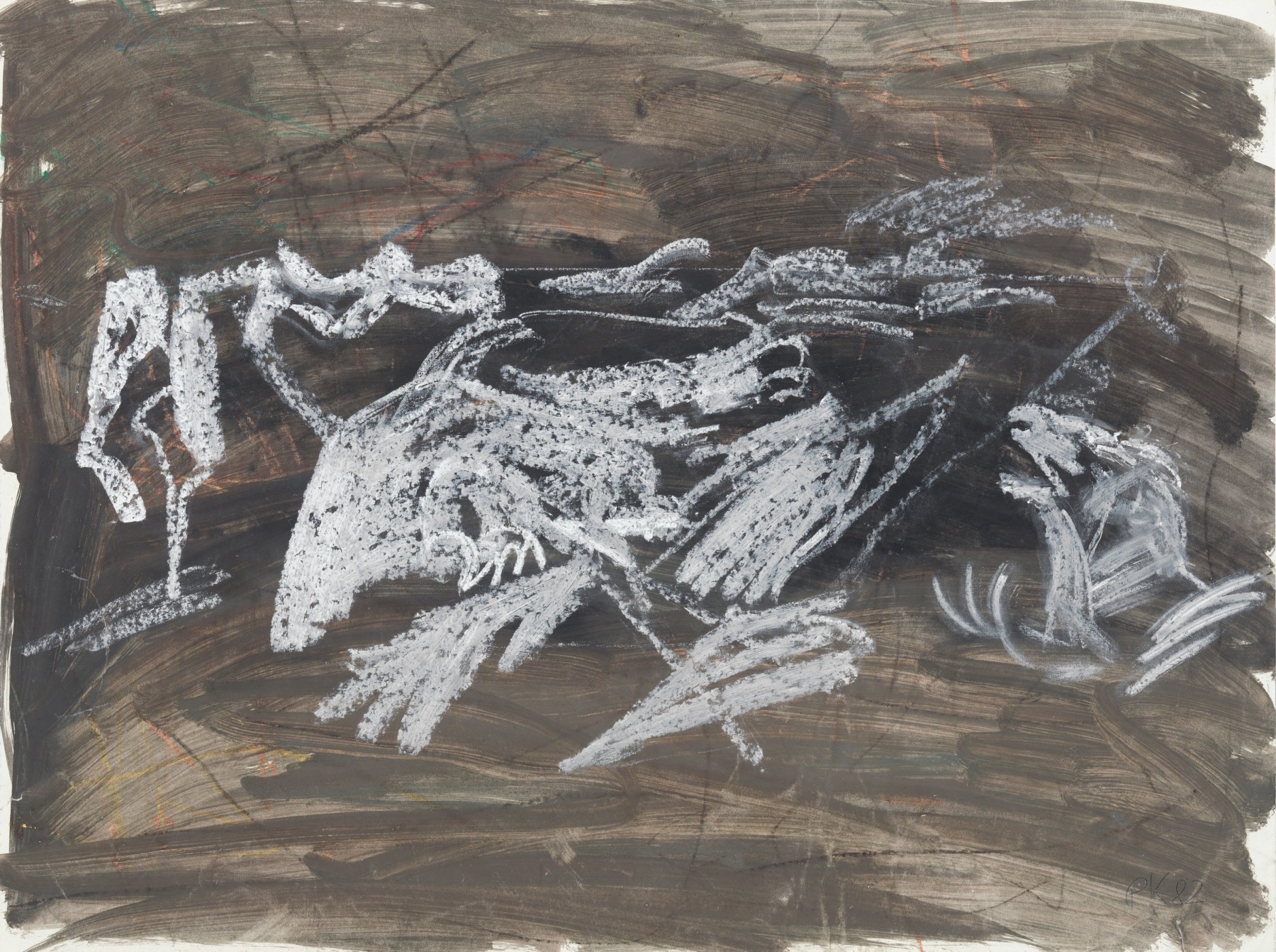 Per Kirkeby, “Untitled (Sketchbook Sheet)”, 1982