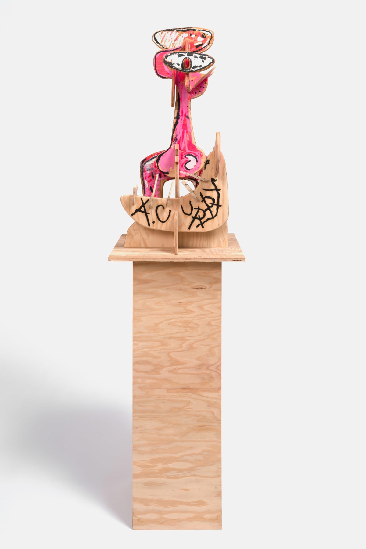 Aaron Curry

&amp;ldquo;Portrait of a Weird Dude&amp;rdquo;, 2023

Oil, colored pencil on wood

69 3/4 x 18 1/4 x 18 inches

177 x 46.5 x 45.5 cm

CUR 302