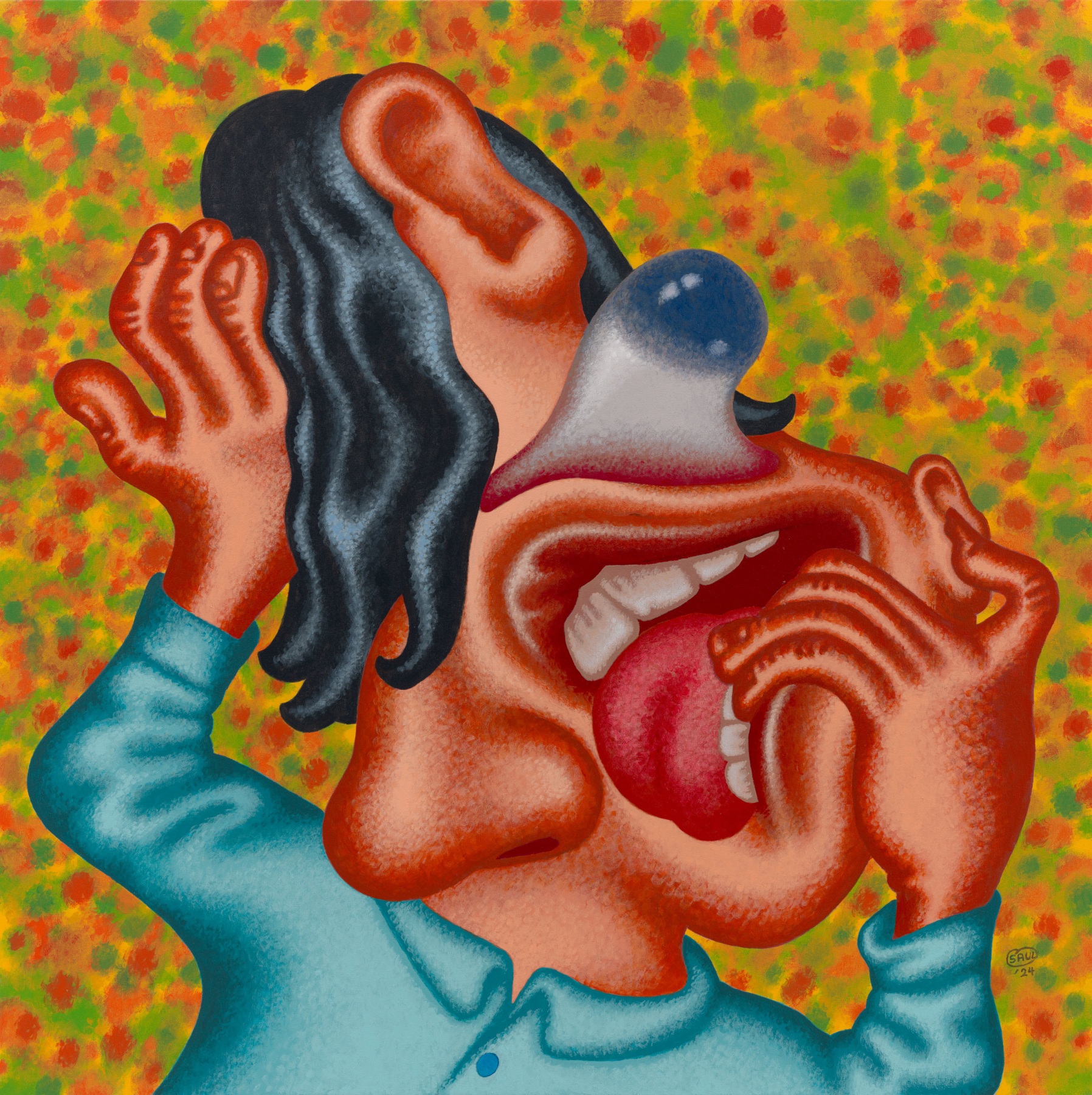 Peter Saul &ldquo;Wrong Man&rdquo;, 2024