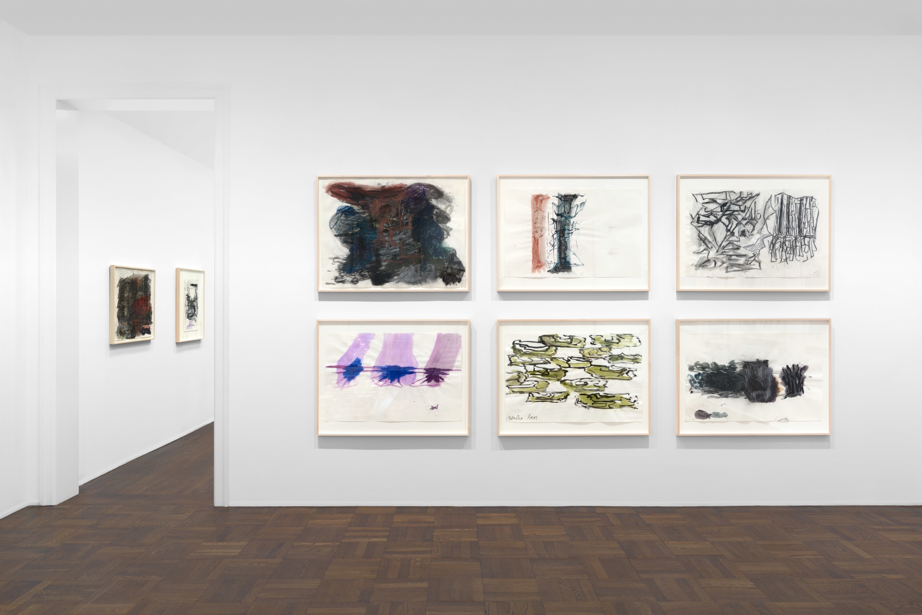 PER KIRKEBY Works on Paper, Works in Brick 20 November 2019 through 25 January 2020 UPPER EAST SIDE, NEW YORK, Installation View 1