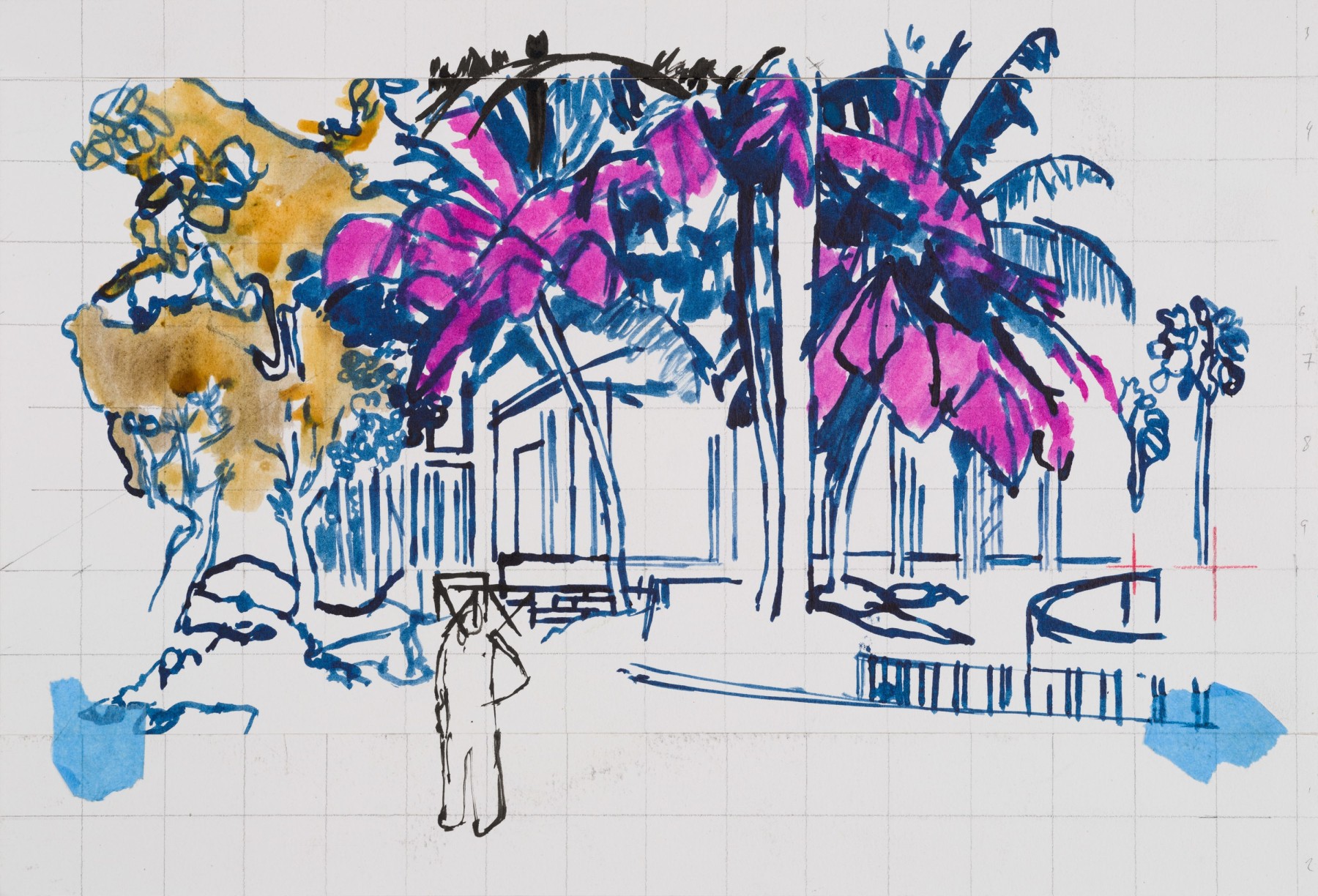 Hurvin Anderson, &quot;Study for Cordia&quot;, 2021