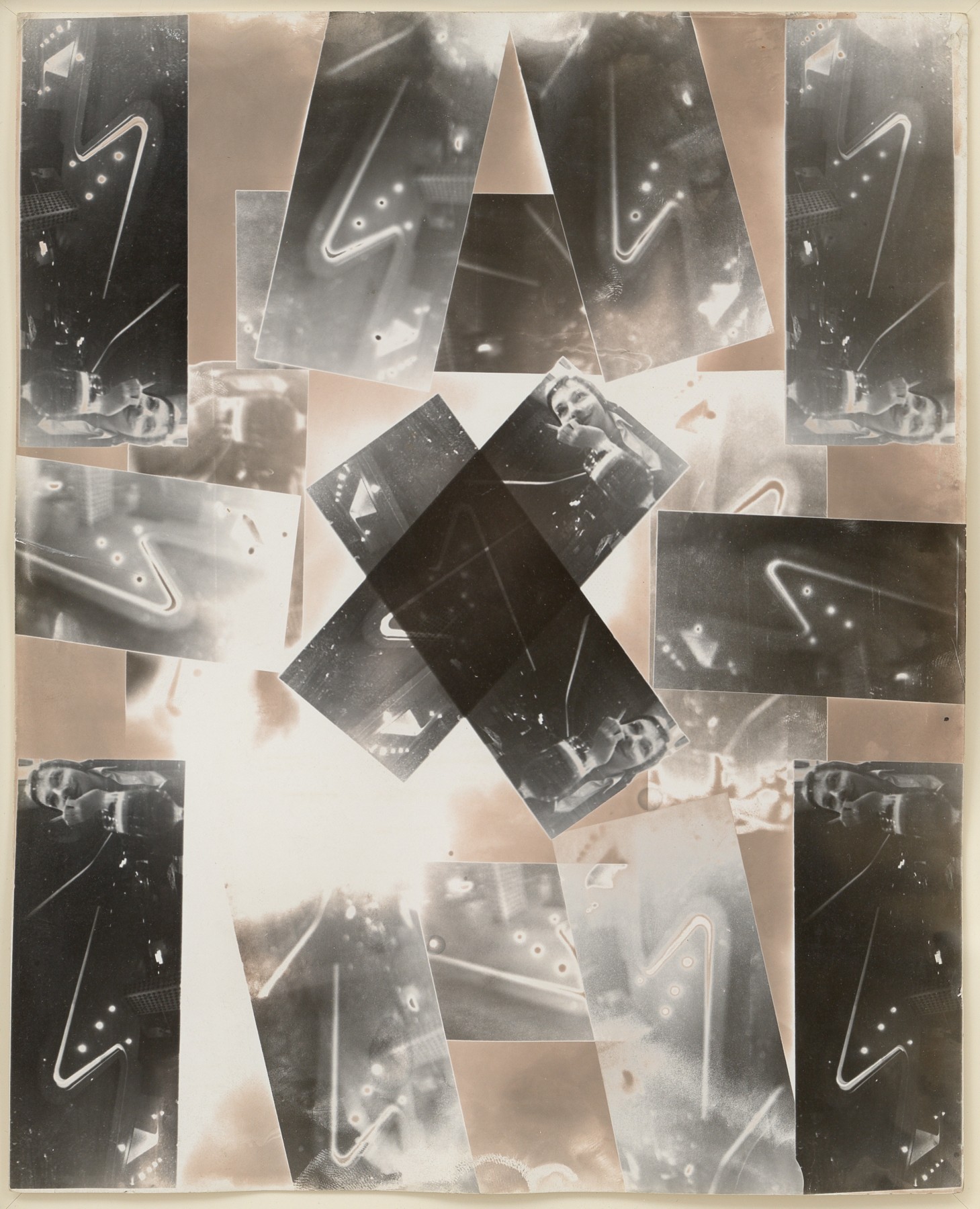Sigmar Polke, “Paris (Montage with Woman and Beer Glass)”, 1971