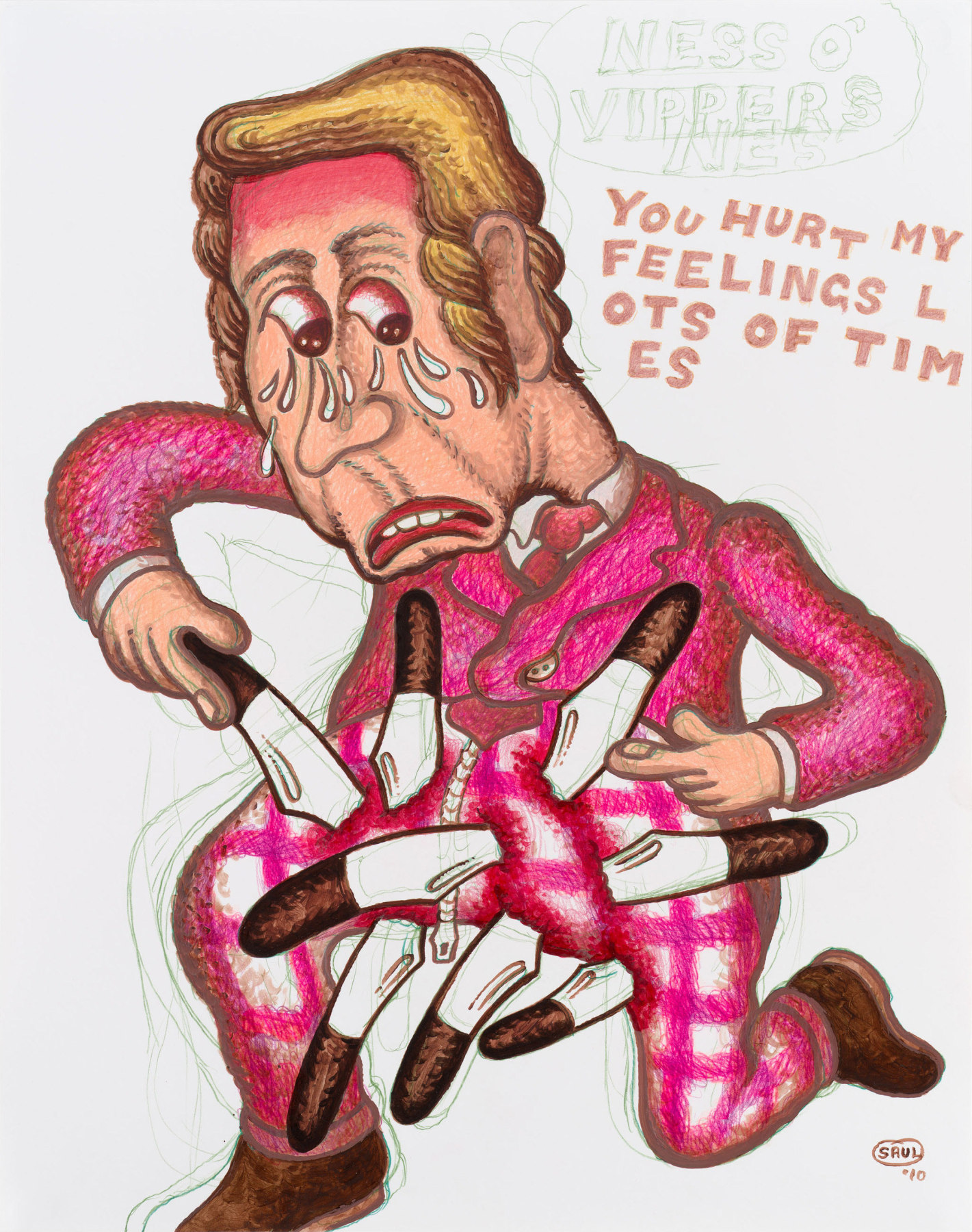 Peter Saul, &ldquo;You Hurt My Feelings&rdquo;, 2010