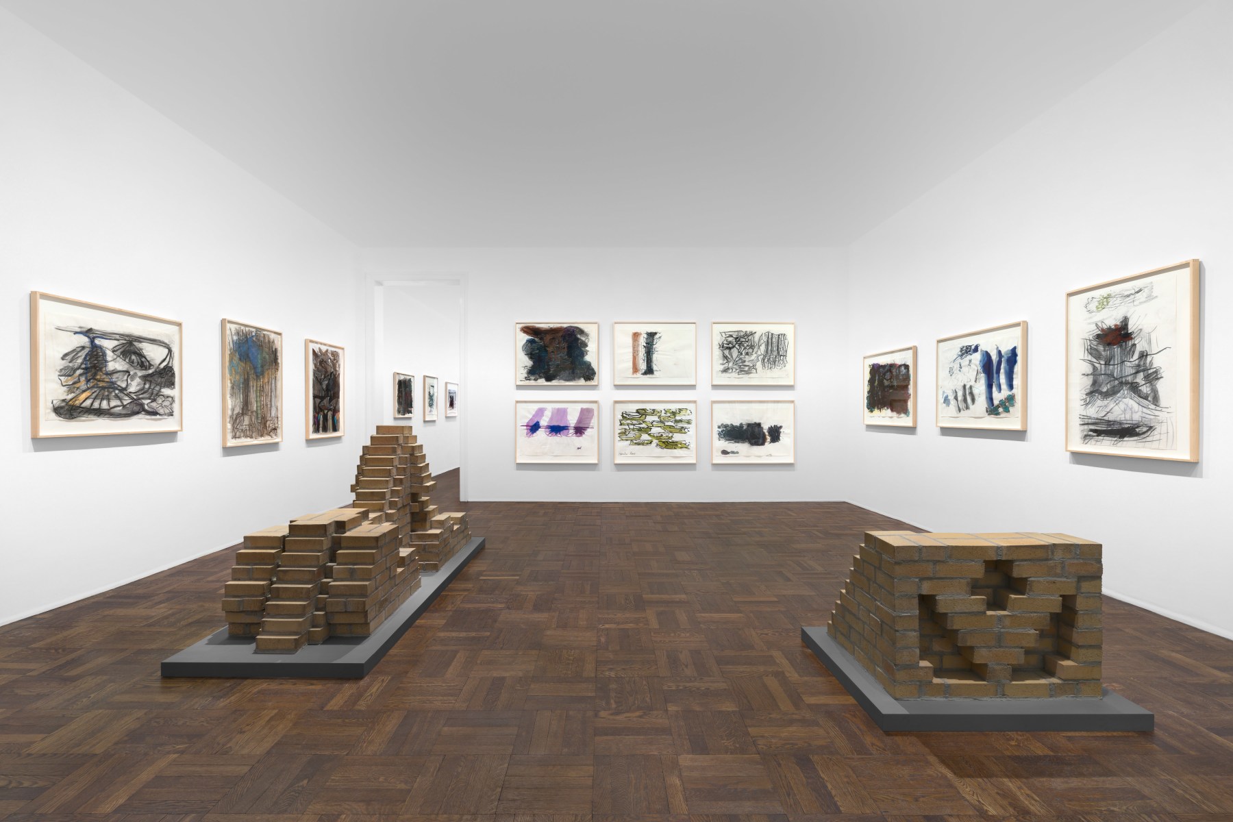 PER KIRKEBY Works on Paper, Works in Brick 20 November 2019 through 25 January 2020 UPPER EAST SIDE, NEW YORK, Installation View 6