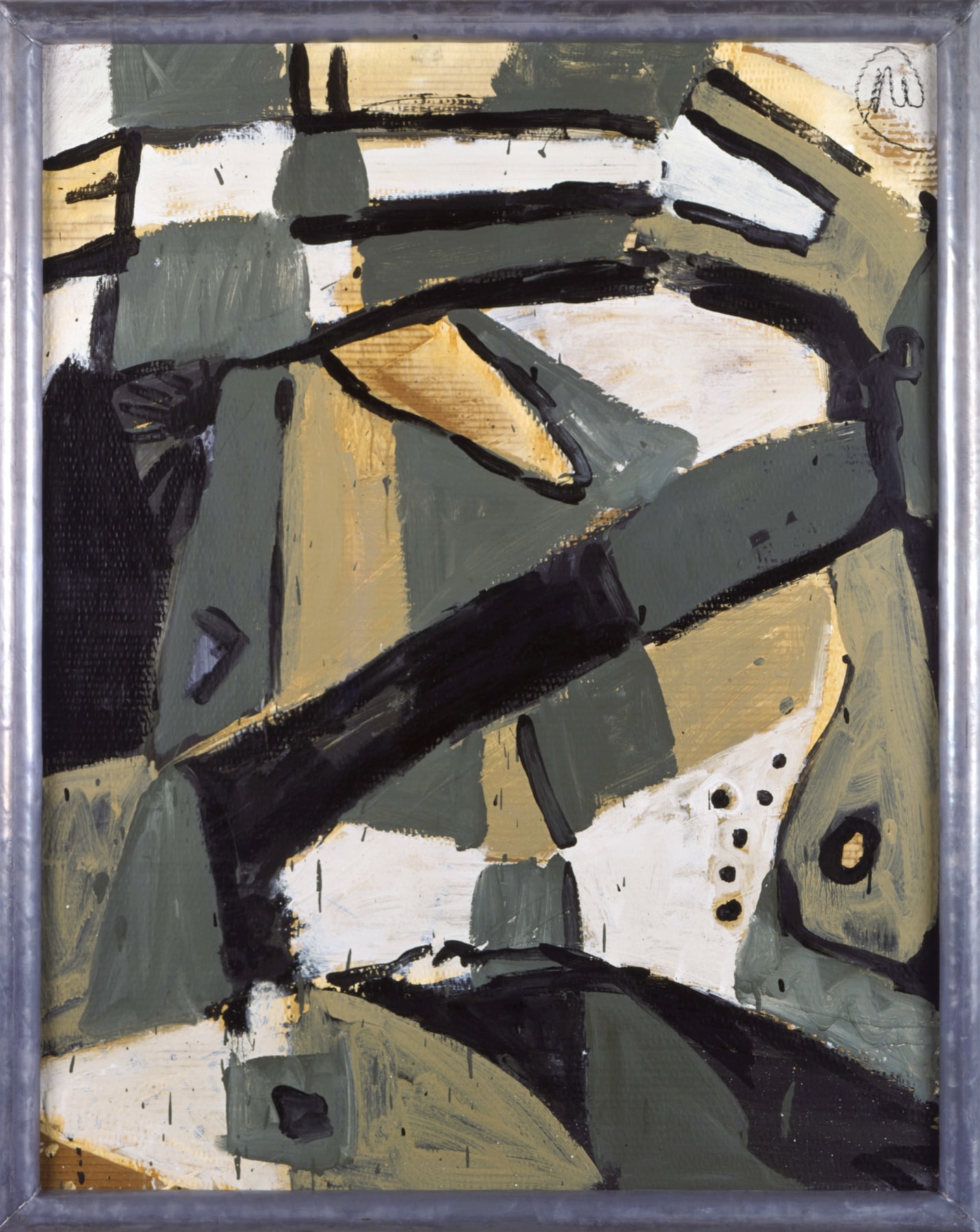 Markus L&amp;uuml;pertz

&amp;ldquo;Gelbgr&amp;uuml;ne H&amp;ouml;hle (Yellowgreen Cave)&amp;rdquo;, 1990
Oil on cardboard in artist&amp;rsquo;s frame
48 x 38 1/4 inches
122 x 97 cm
ML 925

$210,000