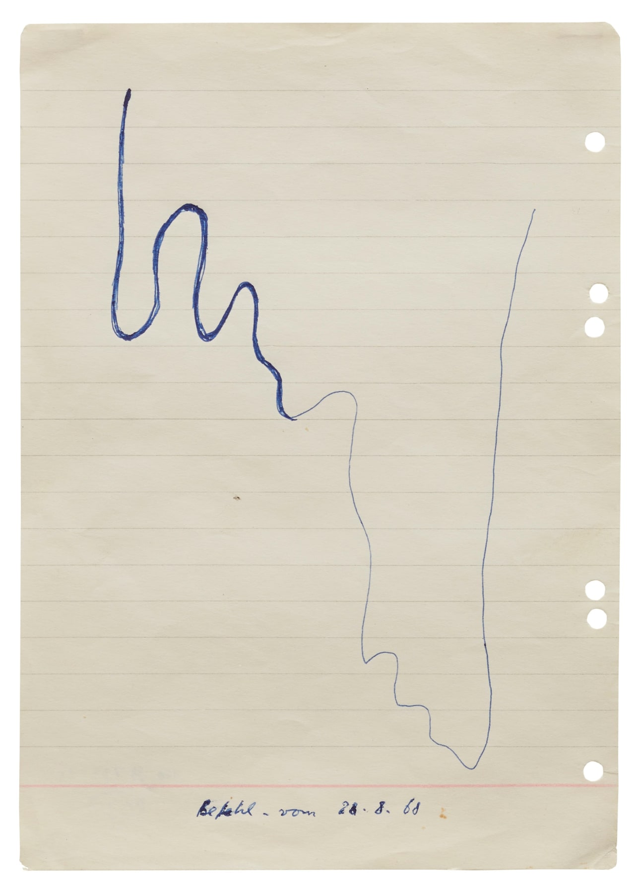 &quot;Untitled (Command from 28.8.68)&quot;, 1968