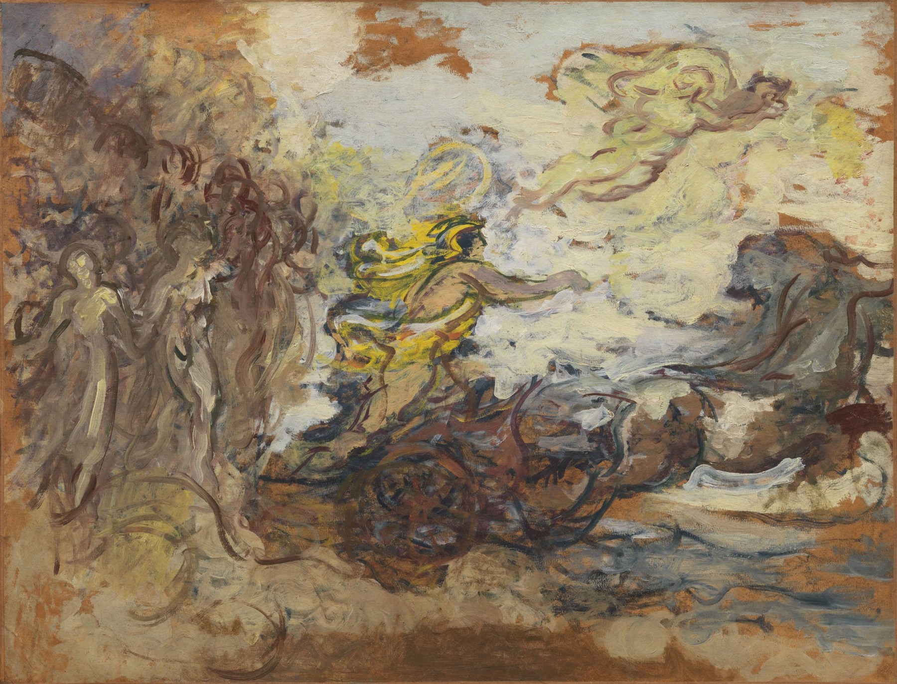 Ker-Xavier Roussel

&amp;ldquo;Le Char d&amp;rsquo;Apollon (for Le Th&amp;eacute;&amp;acirc;tre de l&amp;rsquo;Od&amp;eacute;on), ca. 1935&amp;ndash;1938

Oil on paper mounted on canvas

24 3/4 x 32 1/4 inches

63 x 82 cm

DIV 239