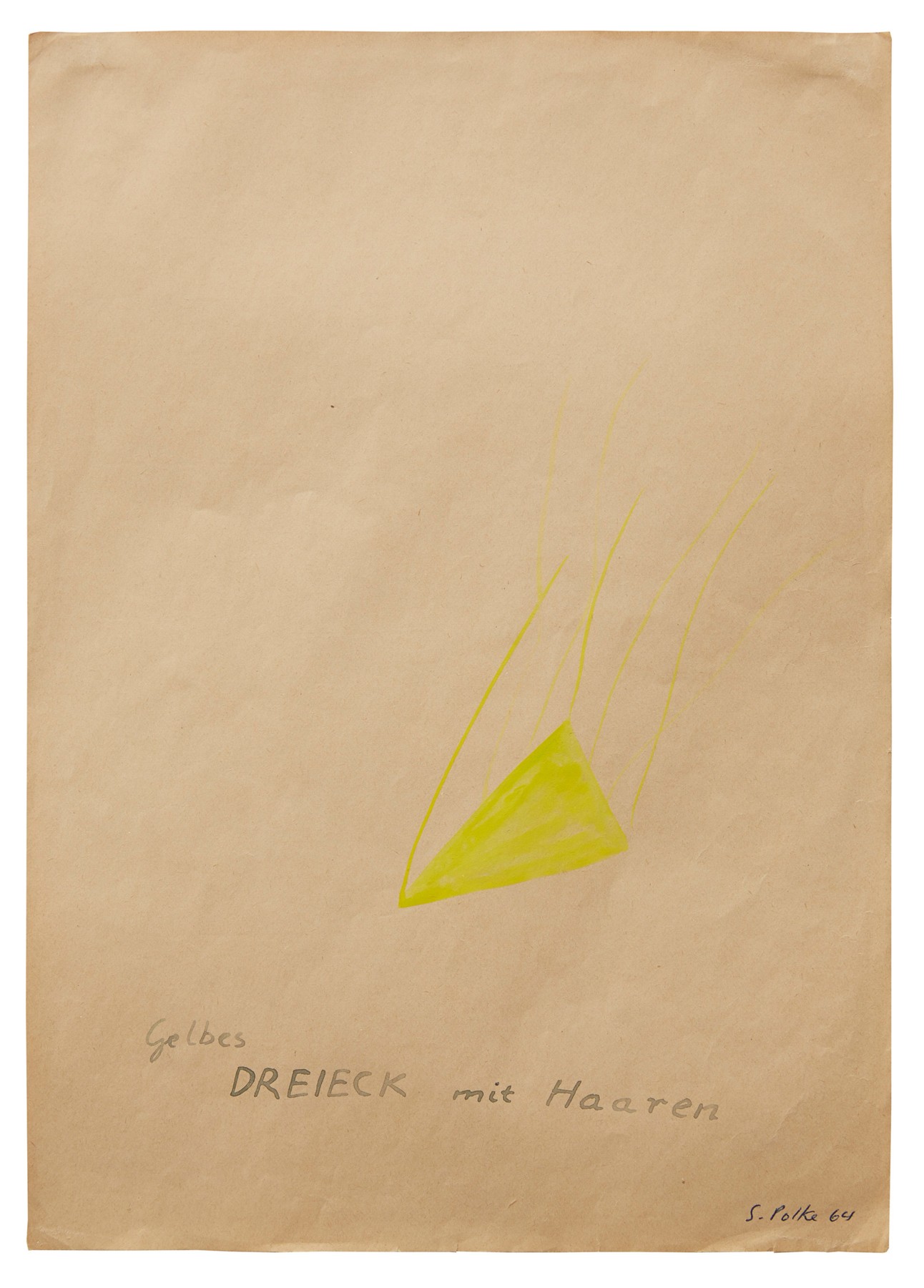 &quot;Yellow Triangle With Hair&quot;, 1964