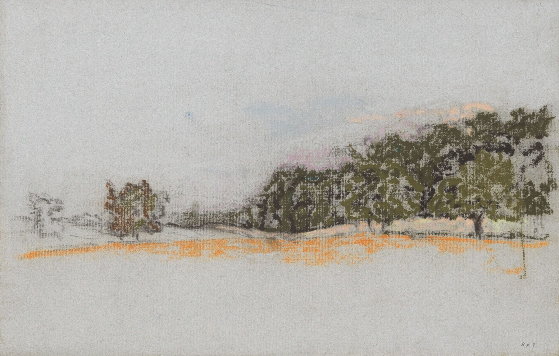 Ker-Xavier Roussel

&amp;ldquo;Paysage, probablement la Normandie&amp;rdquo;, ca. 1904-1906

Pastel on paper

11 3/4 x 18 inches

30 x 46 cm

DIV 199