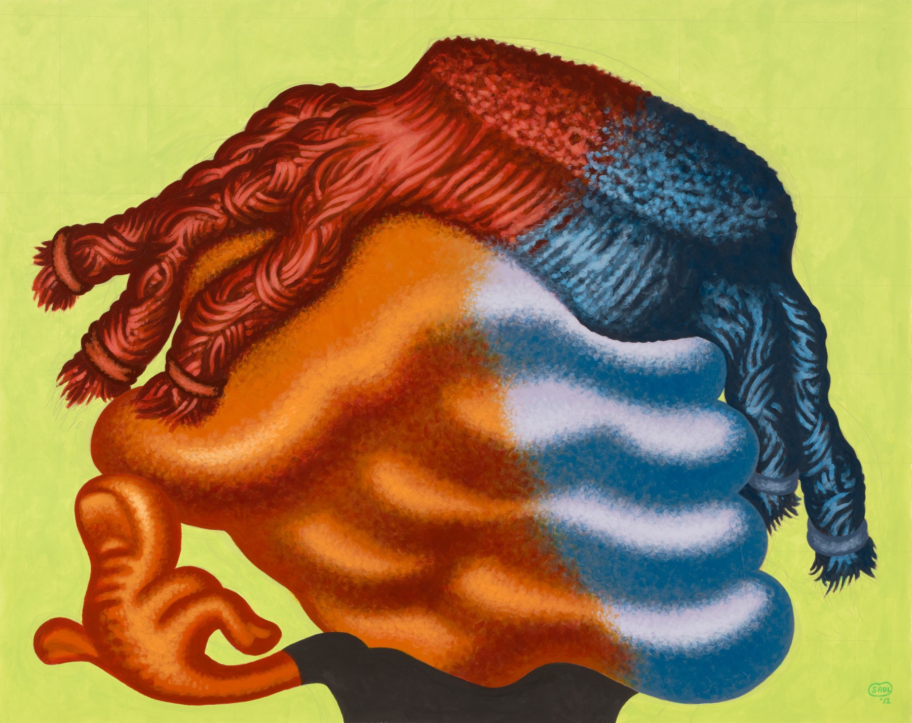 Peter Saul
&amp;quot;Untitled (Head)&amp;quot;, 2012
Acrylic, colored pencil on paper
41 x 51 3/4 inches
104 x 131.5 cm
SAUZ 1