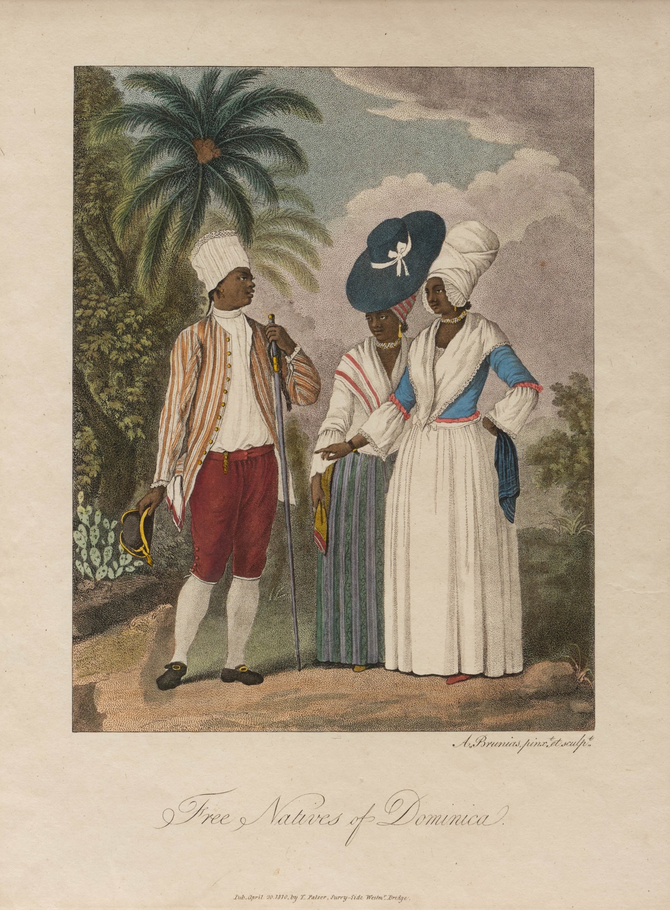 Agostino Brunias, “Free Natives of Dominica”, printed 1810