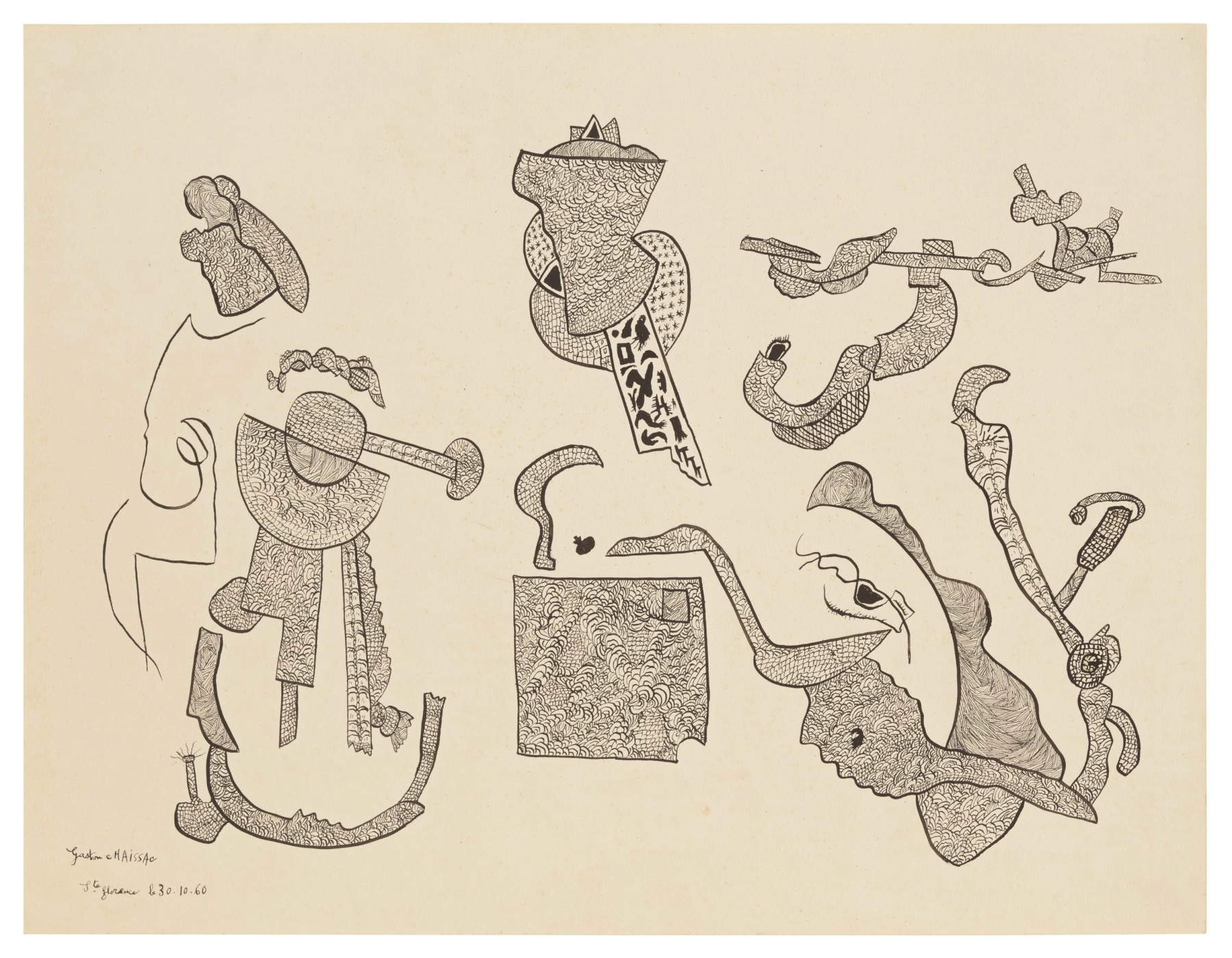 &ldquo;Untitled&rdquo;, 1960, India ink on paper