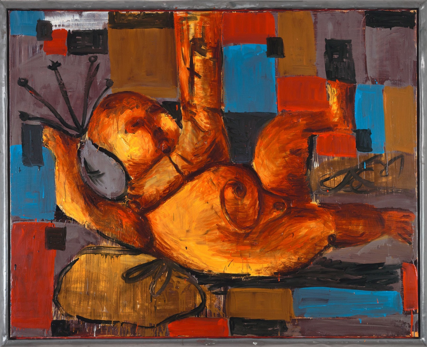 Markus L&amp;uuml;pertz

&amp;ldquo;Kindermord (nach Poussin) [Infanticide (after Poussin)]&amp;rdquo;, 1989

Oil on canvas in artist&amp;rsquo;s frame

51 1/4 x 63 3/4 inches

130 x 162 cm

ML 868

$350,000