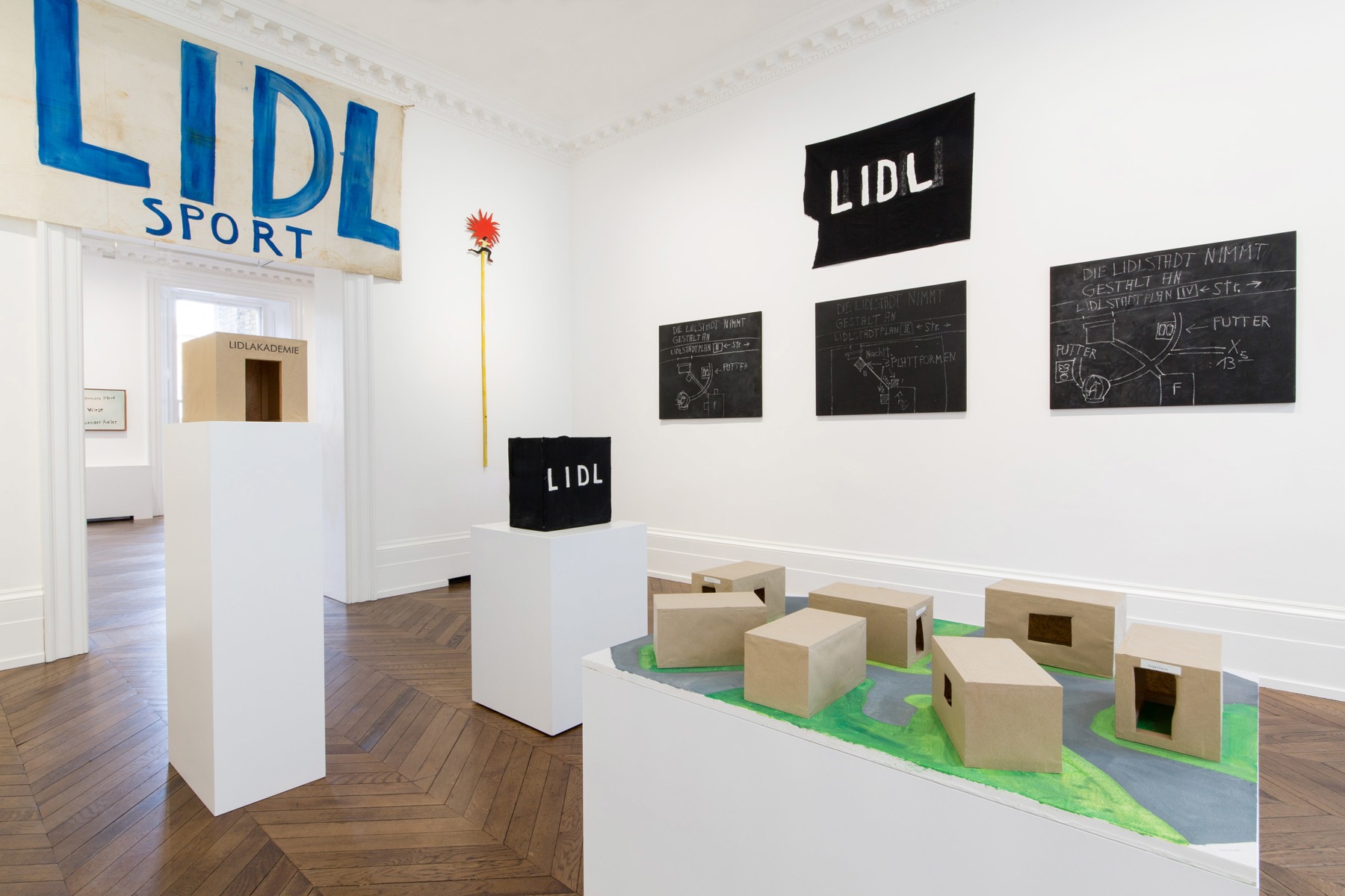 J&Ouml;RG IMMENDORFF LIDL Works and Performances from the 60s and Late Paintings after Hogarth 12 May through 2 July 2016 MAYFAIR, LONDON, Installation View 6