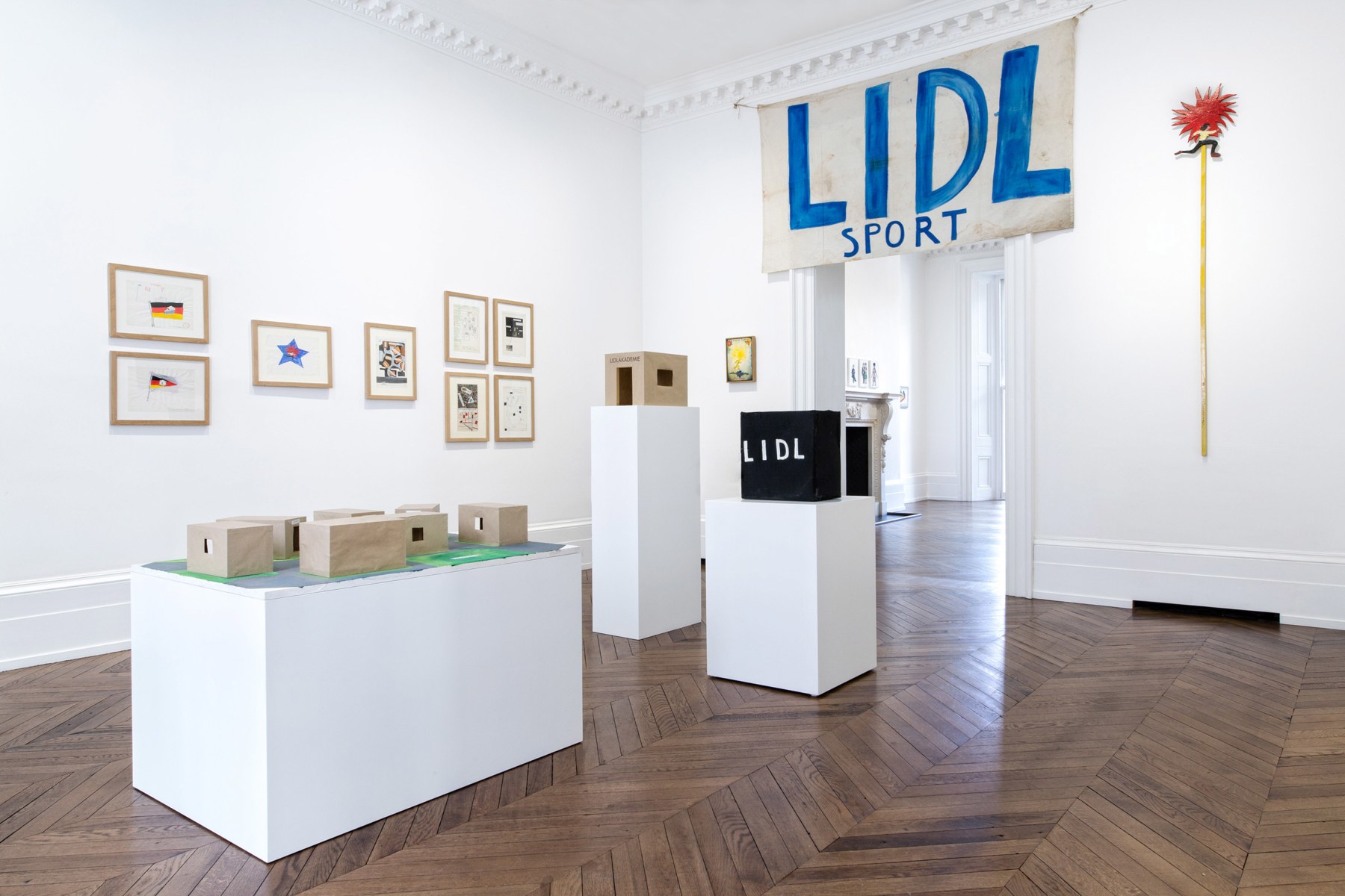 J&Ouml;RG IMMENDORFF LIDL Works and Performances from the 60s and Late Paintings after Hogarth 12 May through 2 July 2016 MAYFAIR, LONDON, Installation View 4