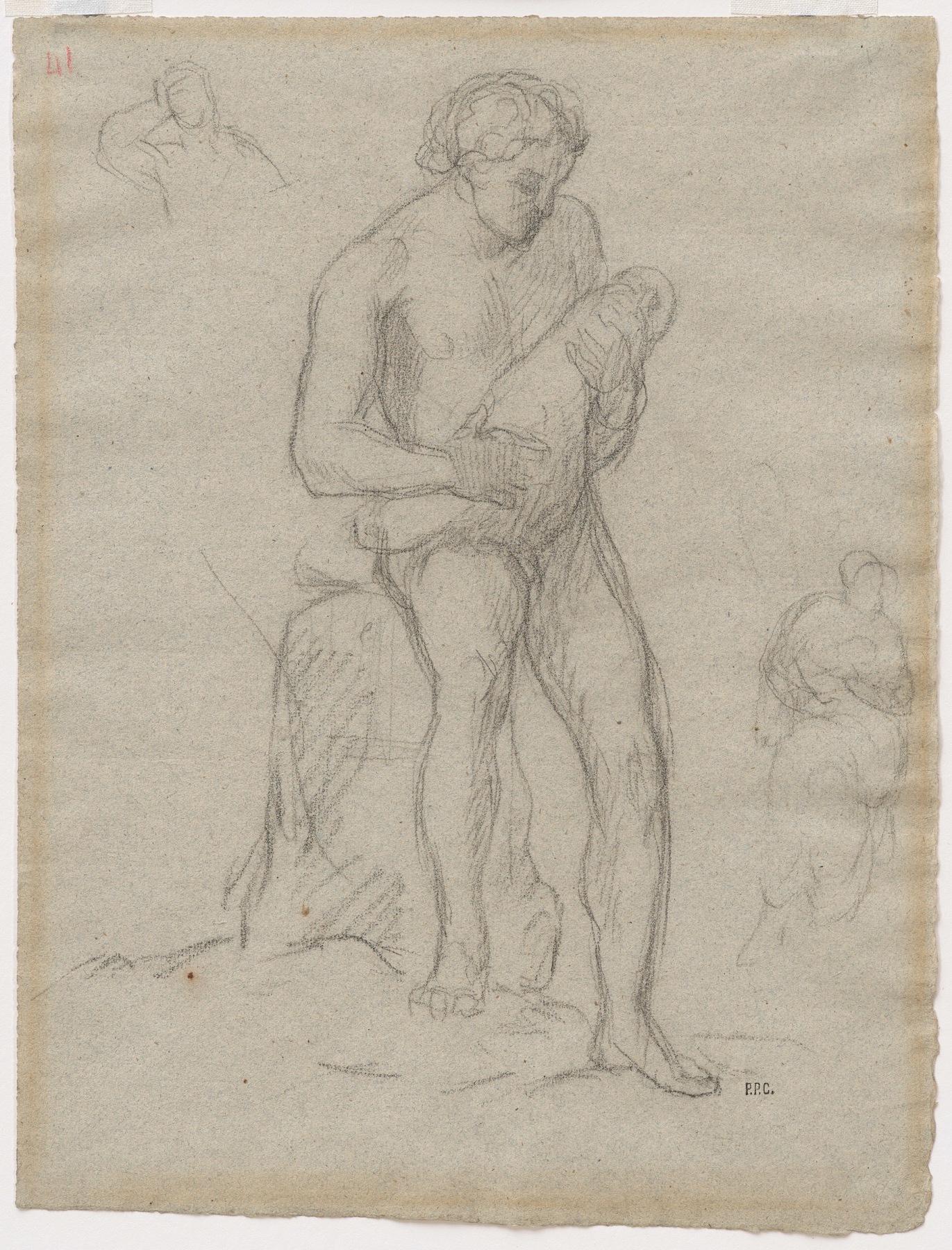 Pierre Puvis de Chavannes
&amp;ldquo;&amp;Eacute;tude pour Le Sommeil

(Study for Sleep)&amp;rdquo;, 1867
Pencil on paper
12 1/4 x 9 1/4 inches
31.5 x 24 cm
PCZ 1

$25,000