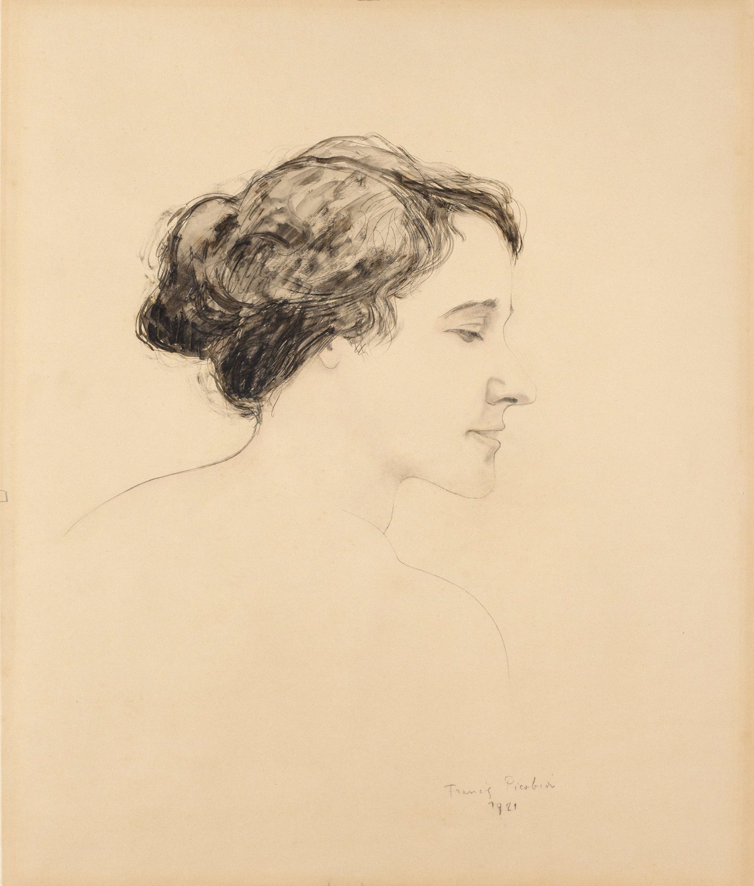 Francis Picabia

&amp;ldquo;Untitled (T&amp;ecirc;te de femme)&amp;rdquo;, 1921

Ink, pencil, gouache on paper

24 3/4 x 19 inches

63 x 48 cm

PIZ 164
$125,000