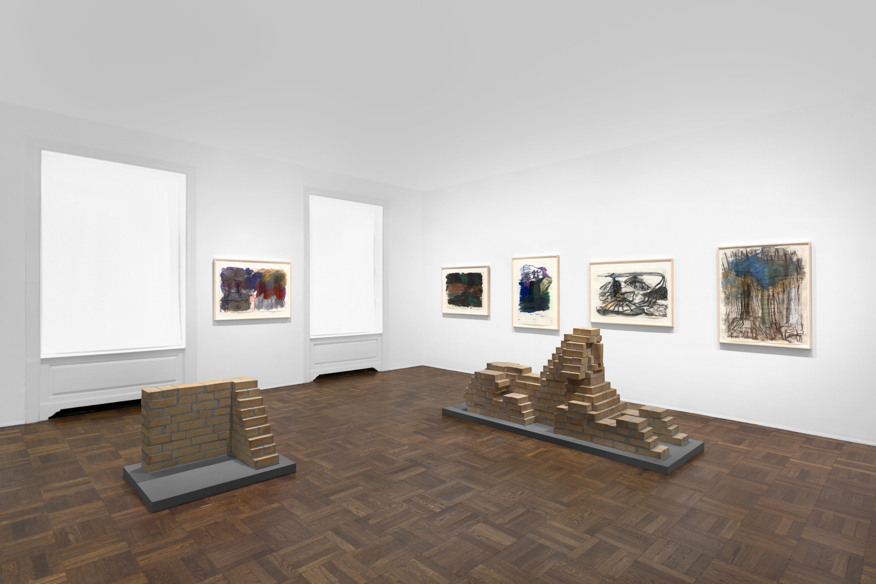 PER KIRKEBY Works on Paper, Works in Brick 20 November 2019 through 25 January 2020 UPPER EAST SIDE, NEW YORK, Installation View 3