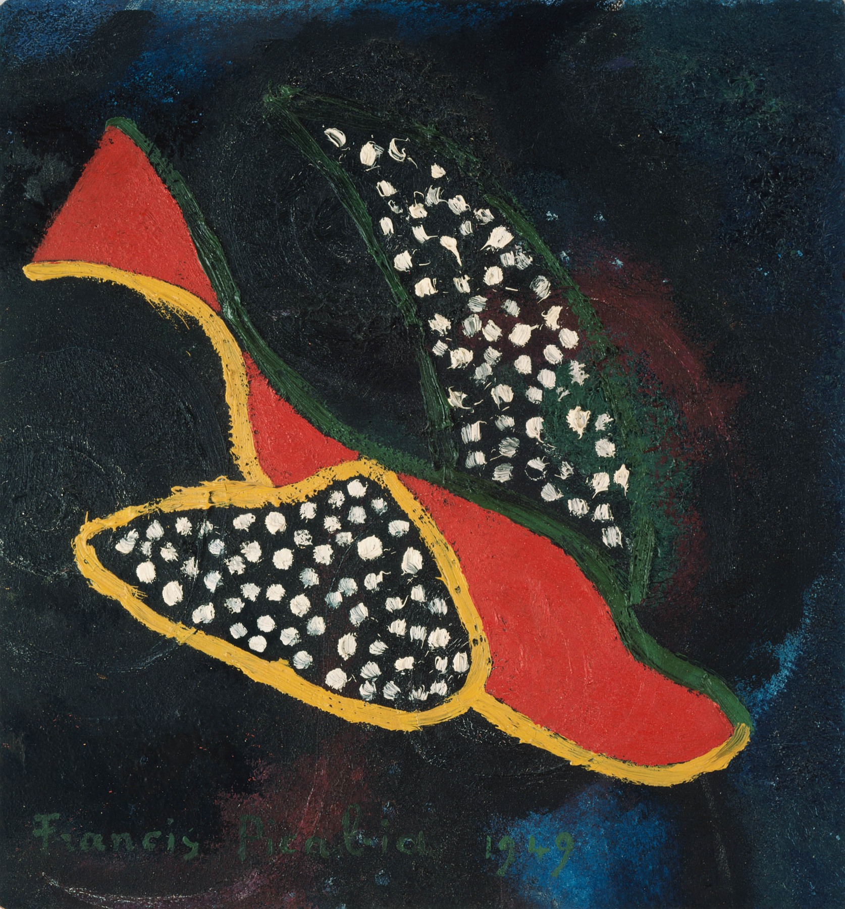 Francis Picabia

&amp;ldquo;Vol d&amp;rsquo;oiseau&amp;rdquo;, 1949

Oil on board

15 3/4 x 14 1/2 inches

40 x 37 cm

PIC 90

&amp;nbsp;