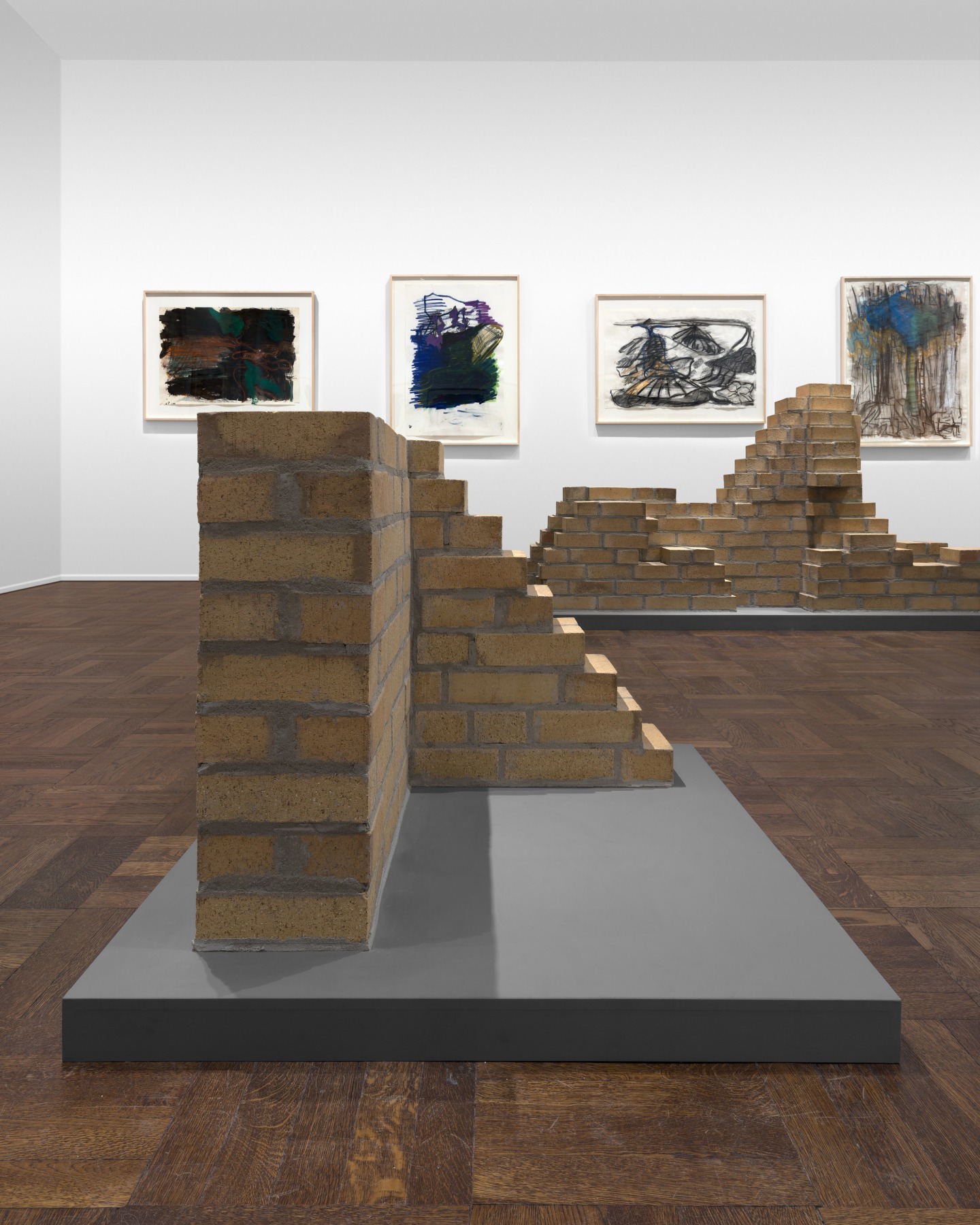 PER KIRKEBY Works on Paper, Works in Brick 20 November 2019 through 25 January 2020 UPPER EAST SIDE, NEW YORK, Installation View 4