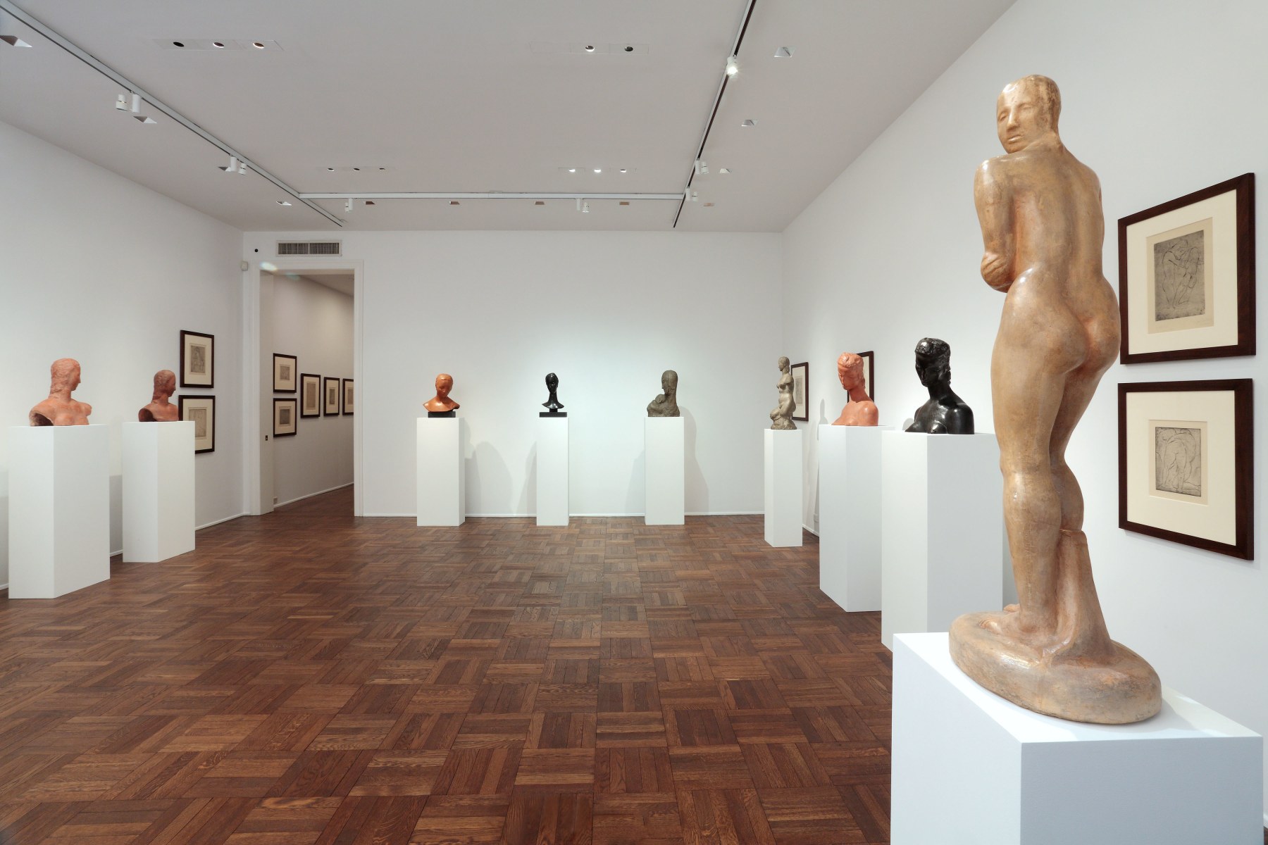 WILHELM LEHMBRUCK, Sculptures and Etchings, New York, 2012, Installation Image 5