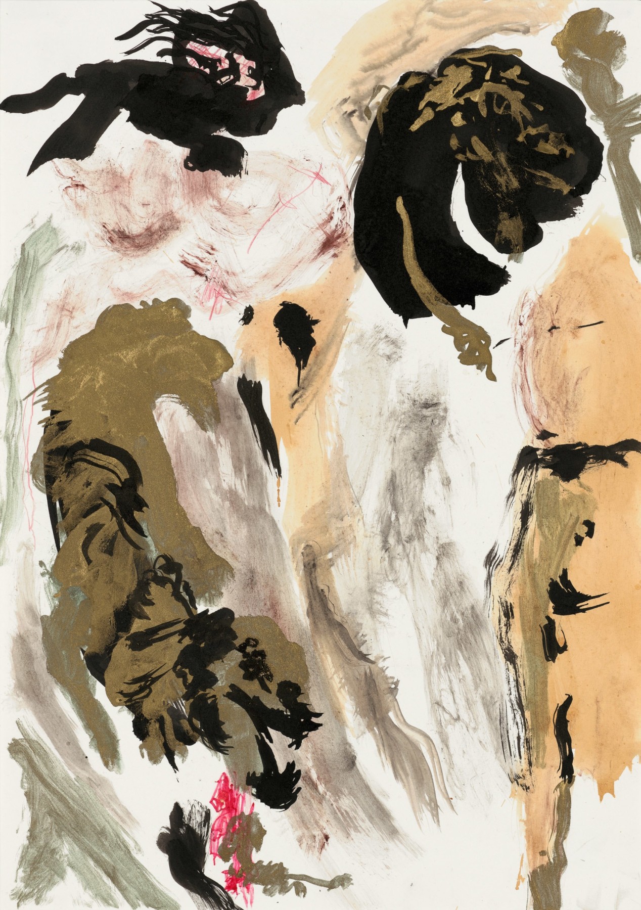 Don Van Vliet

&amp;ldquo;Untitled&amp;rdquo;, 1989

India ink, gouache, colored pencil, gold pigment on paper

20 x 13 1/2 inches

51 x 34 cm

VLZ 320
