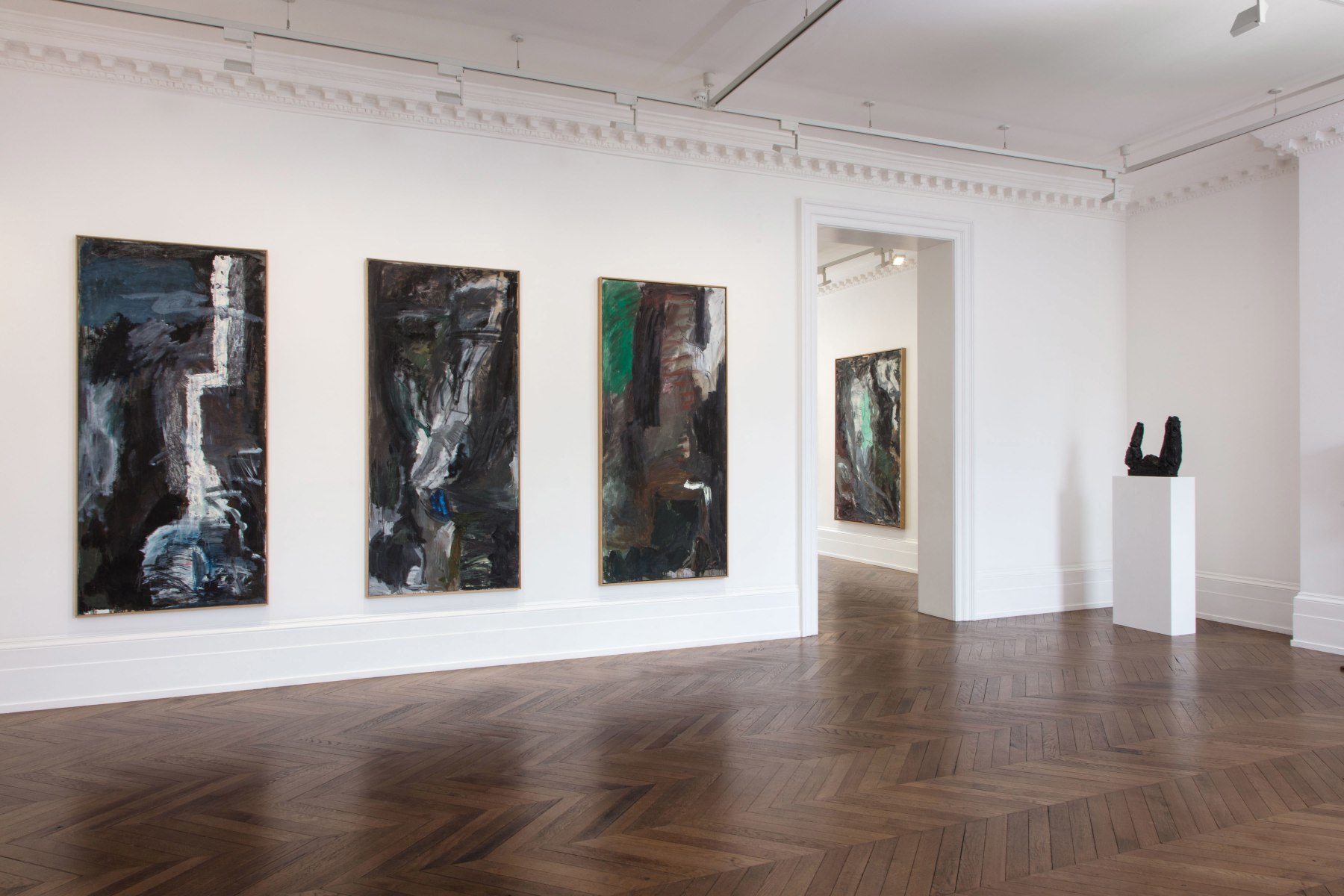 Per Kirkeby, Paintings and Bronzes from the 1980s, London, 2017, Installation Image 5
