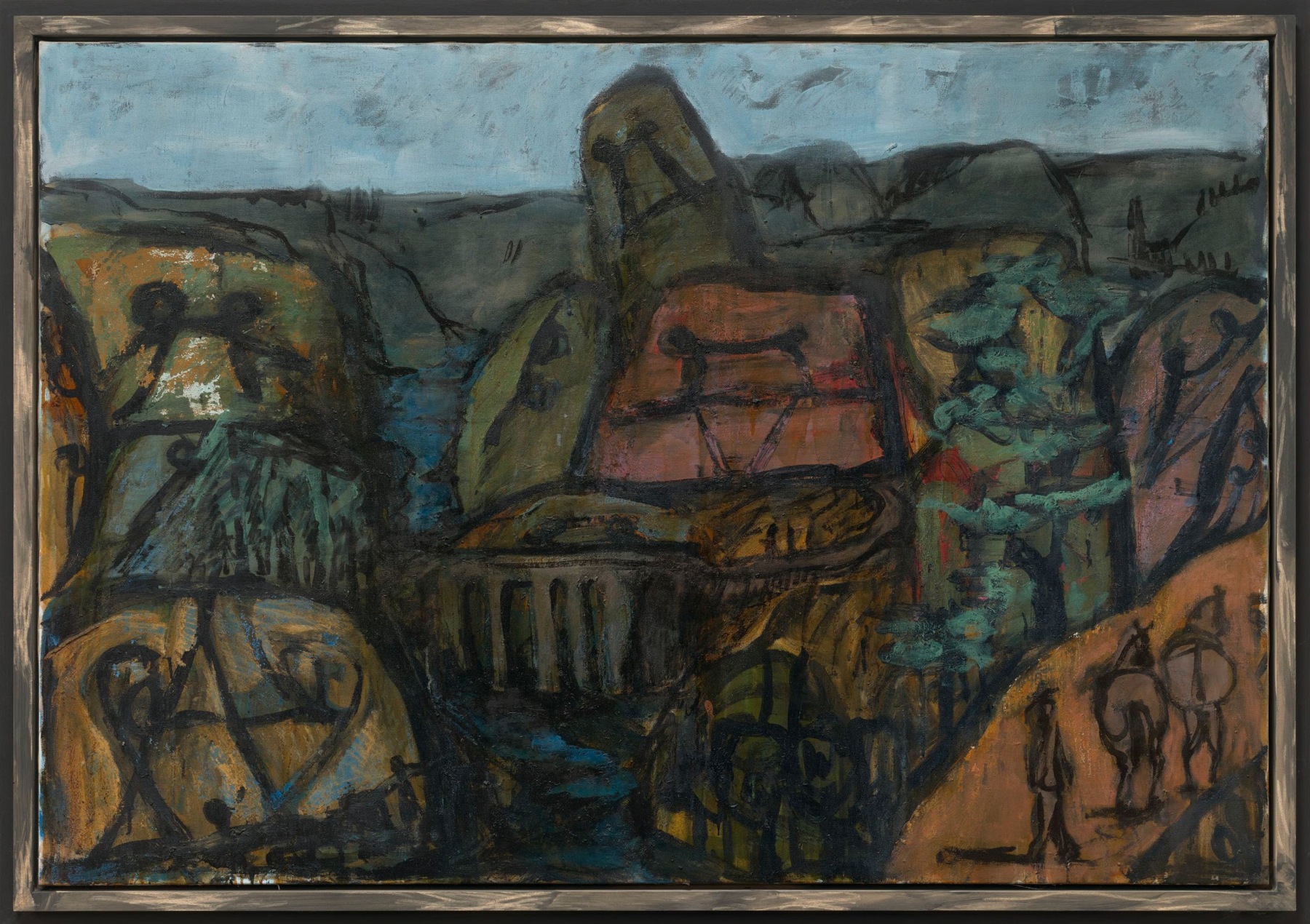 Markus L&amp;uuml;pertz

&amp;ldquo;Der Pass (P. B.) [The Passage (P.B.)]&amp;rdquo;, 2022

Oil on canvas in artist&amp;rsquo;s frame

51 1/4 x 74 3/4 inches

130 x 190 cm

ML 2488