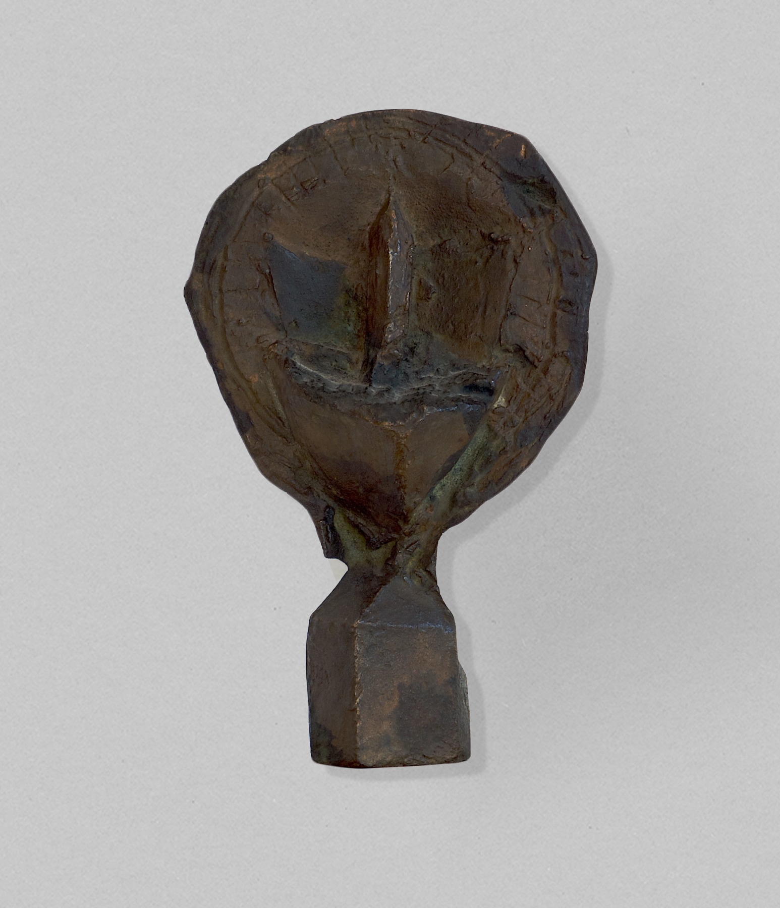 Joseph Beuys

&amp;ldquo;Berglampe (Mountain Lamp)&amp;rdquo;, 1953

Patinated bronze

One of seven unique bronzes known to the Estate of Joseph Beuys

1 1/4 x 6 1/4 x 4 1/4 inches

3 x 16 x 11 cm

BEU 35