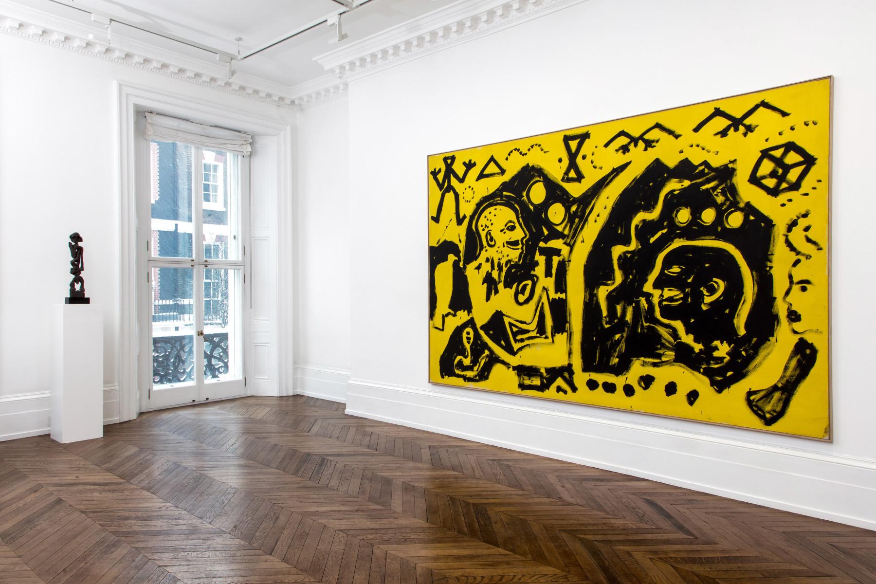 A.R. PENCK, Paintings from the 1980s and Memorial to an Unknown East German Soldier, London, 2018, Installation Image 3