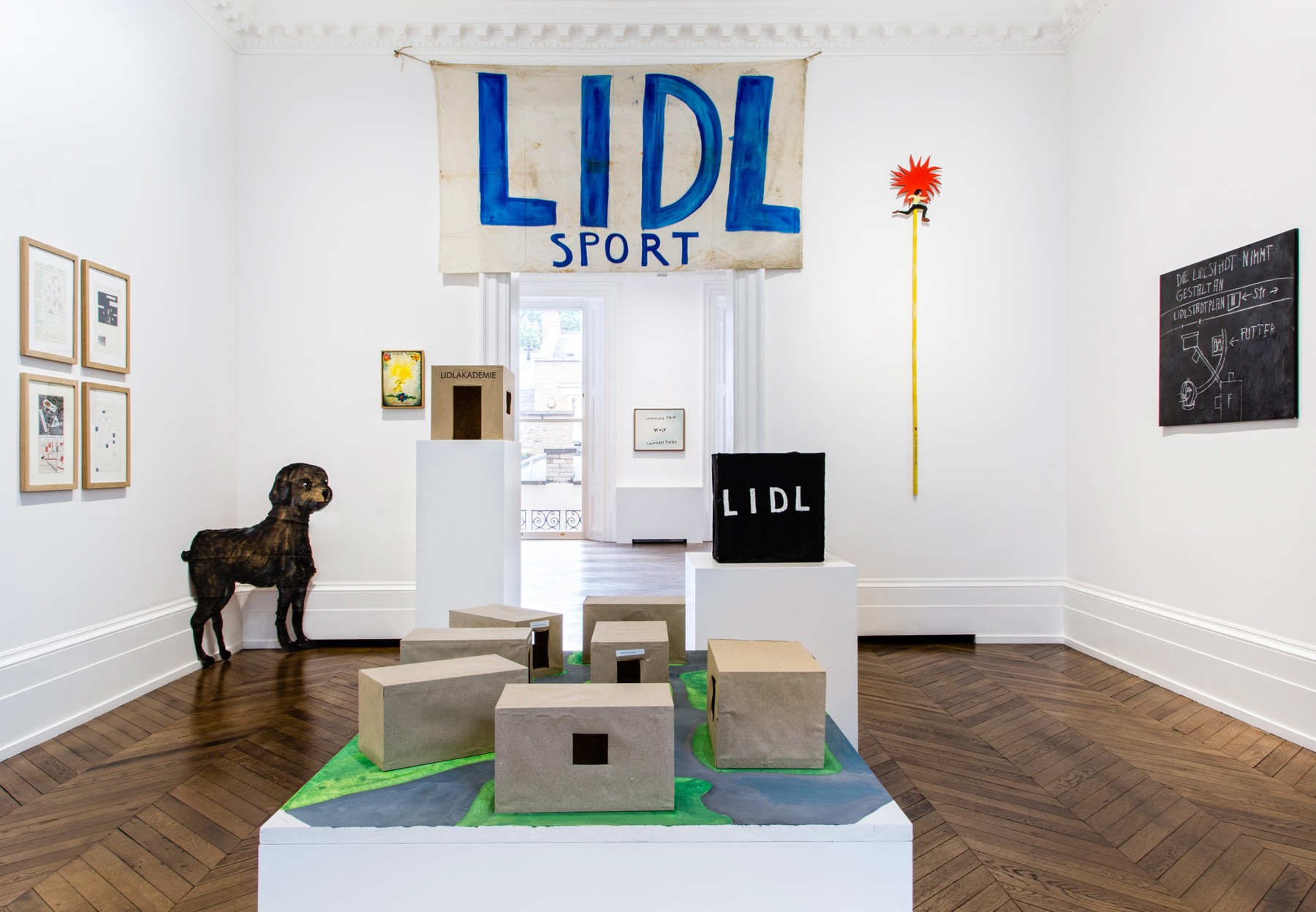 J&Ouml;RG IMMENDORFF LIDL Works and Performances from the 60s and Late Paintings after Hogarth 12 May through 2 July 2016 MAYFAIR, LONDON, Installation View 1