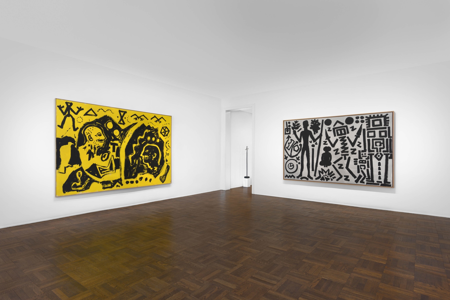 A.R. PENCK, Paintings from the 1980s and Memorial to an Unknown East German Soldier, New York, 2018, Installation Image 4