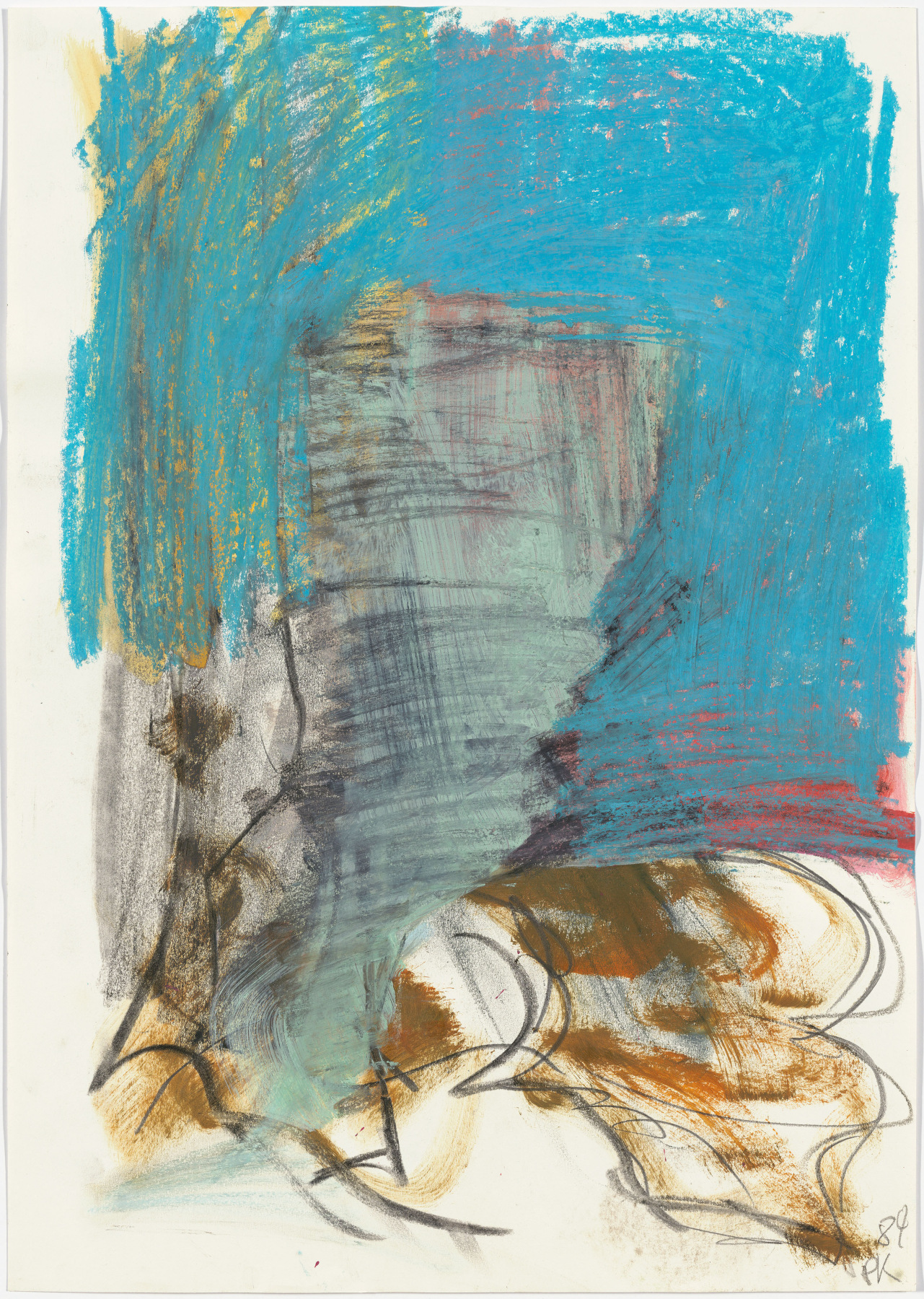 &quot;Untitled&quot;, 1984 Pencil, pastel, gouache on paper