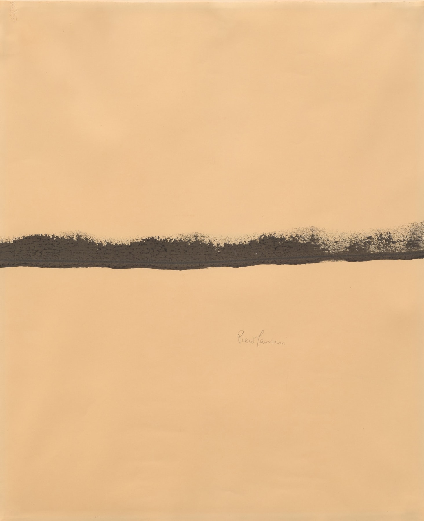 Piero Manzoni

&amp;ldquo;Linea&amp;rdquo;, 1960

Ink on paper

24 x 19 3/4 inches

61 x 50 cm

MAN 37

$275,000