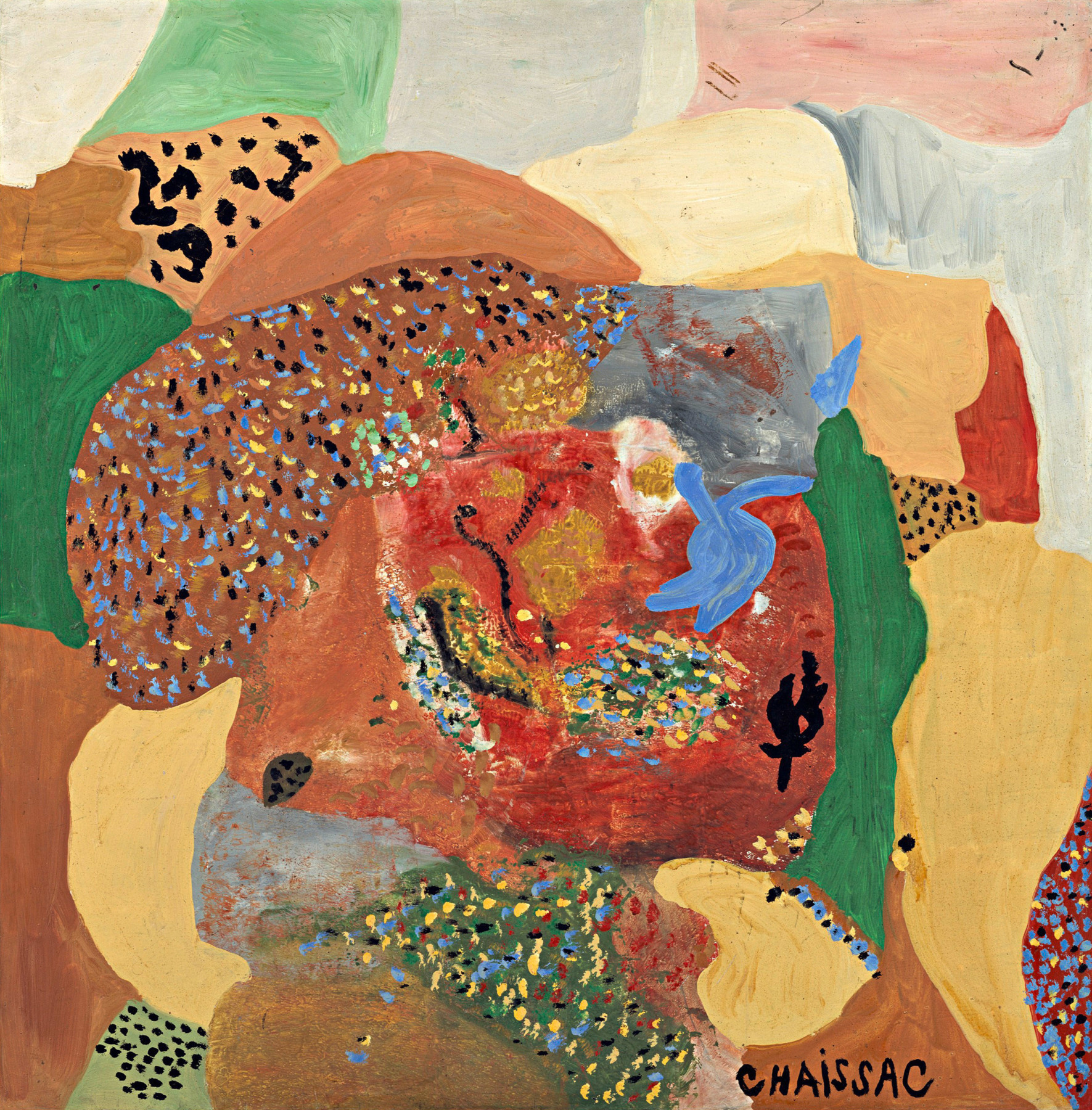 &ldquo;Composition abstraite&rdquo;, 1963, Oil on wood