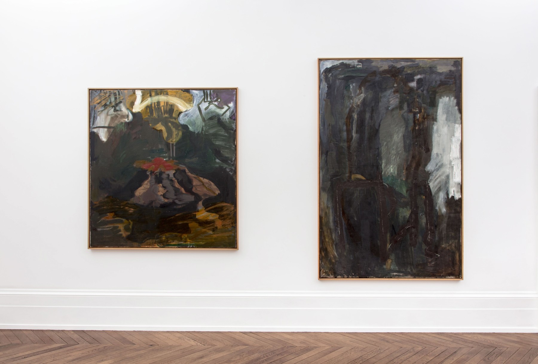 Per Kirkeby, Paintings and Bronzes from the 1980s, London, 2017, Installation Image 3