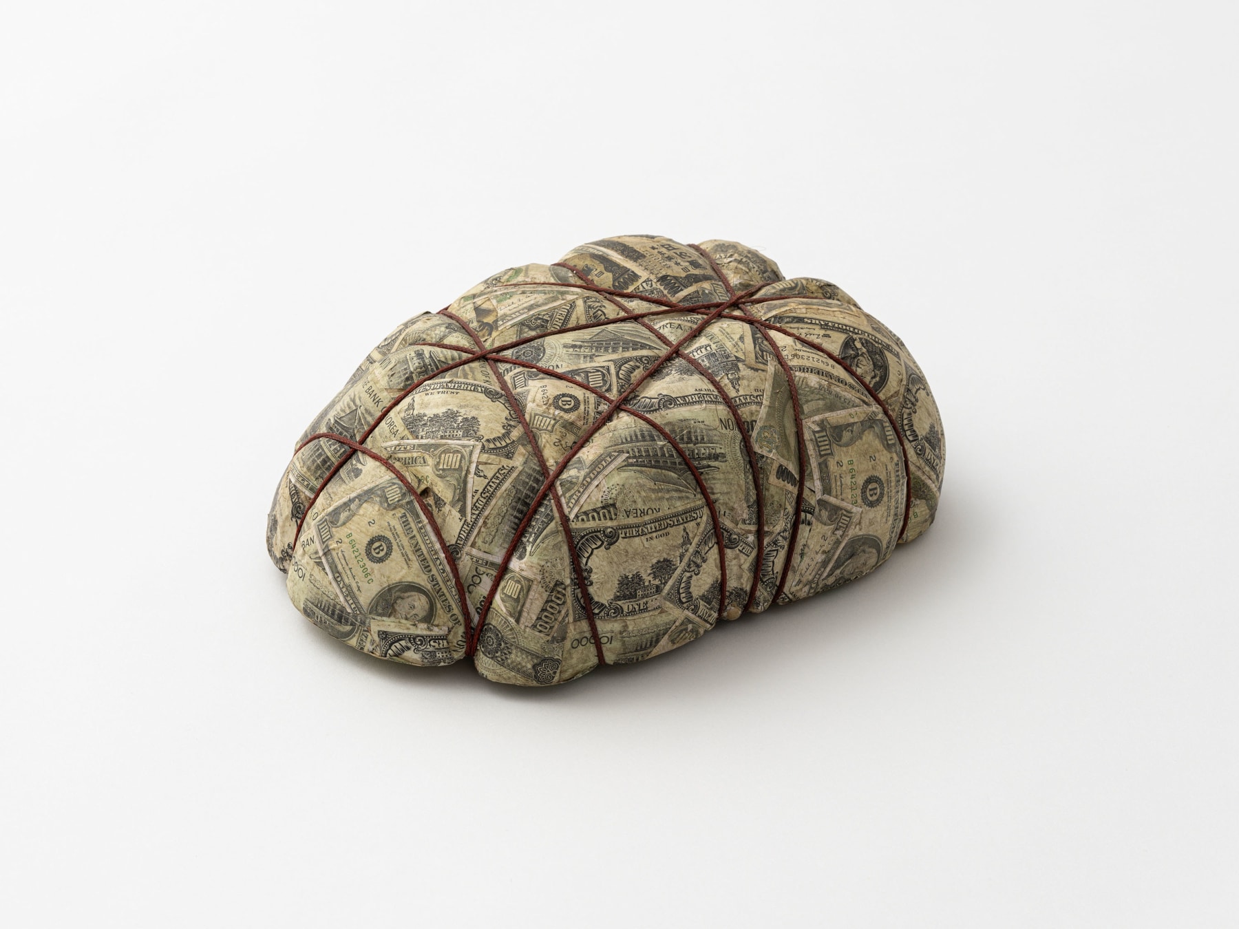 Seung-taek Lee

&amp;ldquo;Tied Money&amp;rdquo;, 1985

Paper, rope

8 3/4 x 12 3/4 x 4 inches

22 x 33 x 10 cm

LEE 25

$75,000