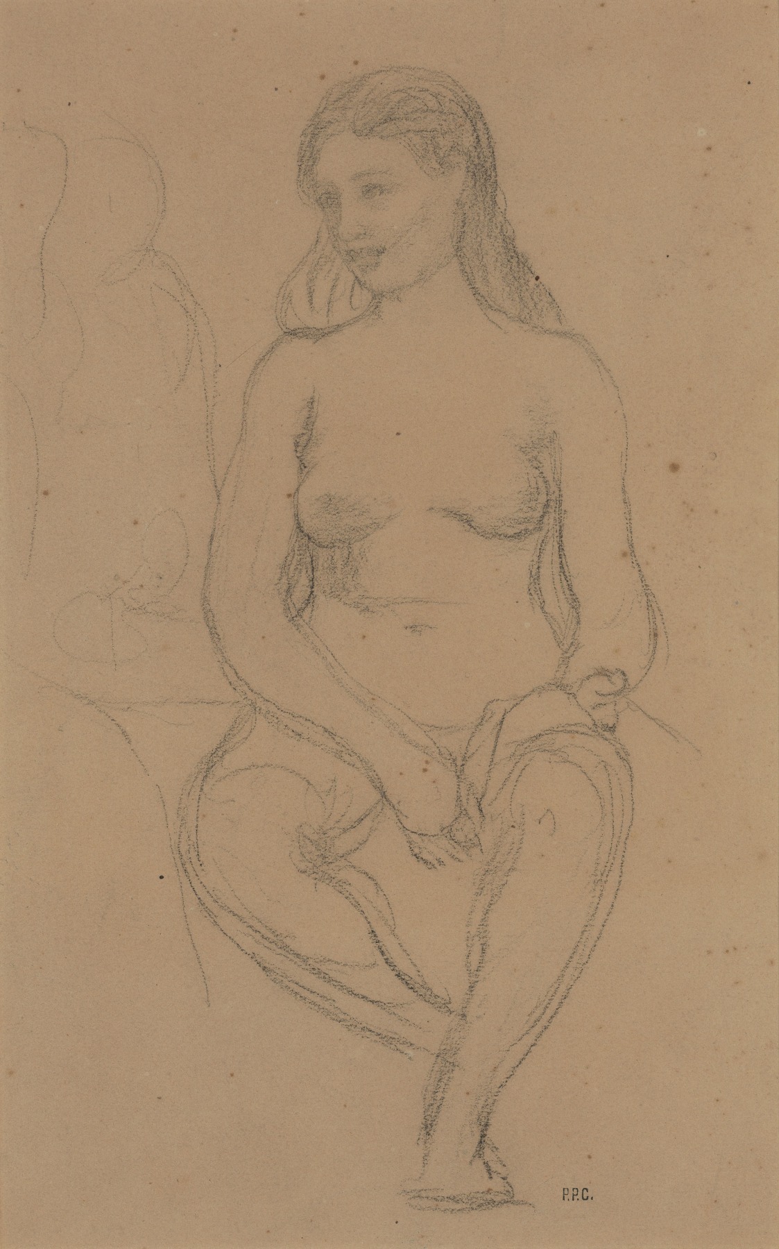 &quot;Nu assis (Seated Nude)&quot;, ca. 1865