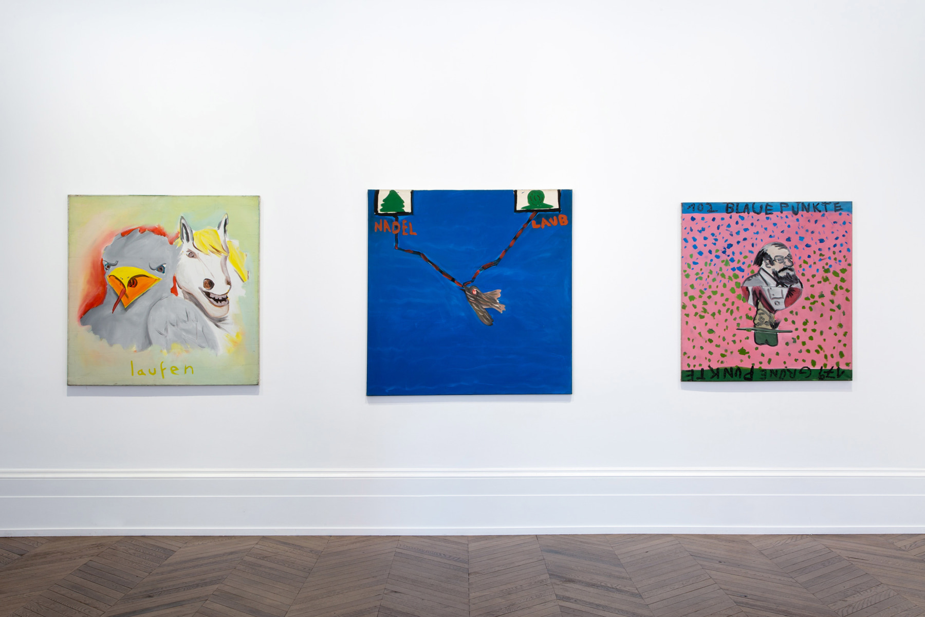 J&Ouml;RG IMMENDORFF LIDL Works and Performances from the 60s and Late Paintings after Hogarth 12 May through 2 July 2016 MAYFAIR, LONDON, Installation View 8