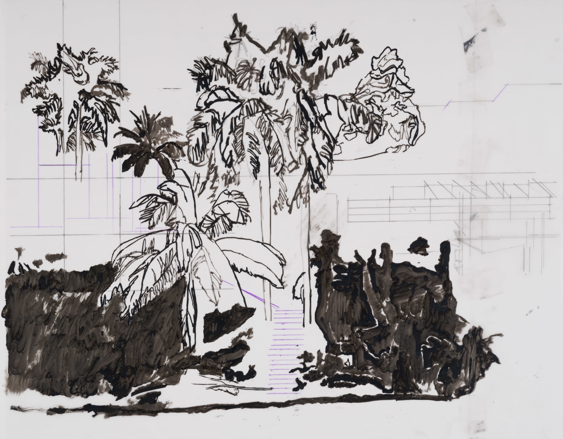 Hurvin Anderson, &quot;Study for Ascent V&quot;, 2021