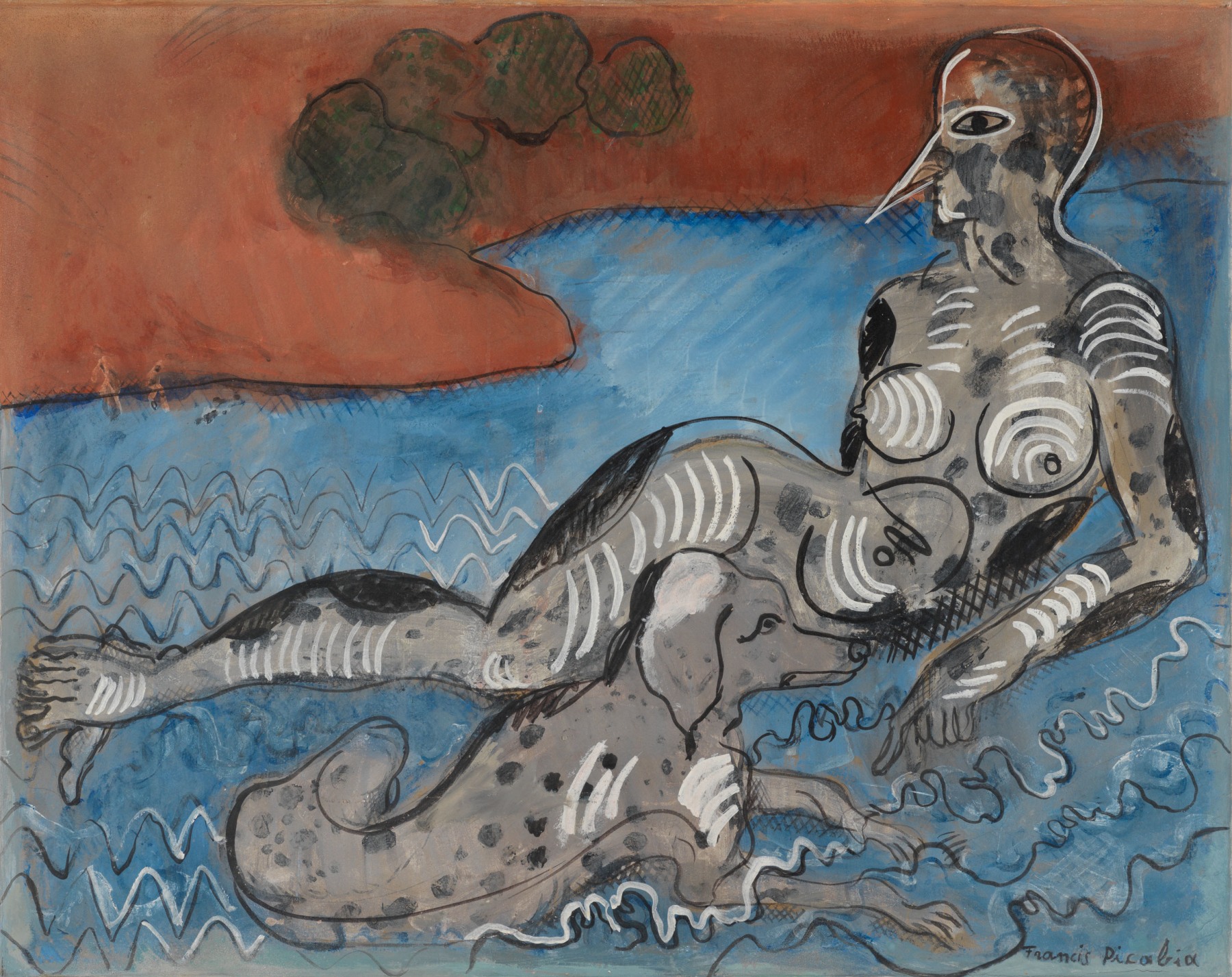 Francis Picabia, “La femme au chien”, ca. 1925-1927
