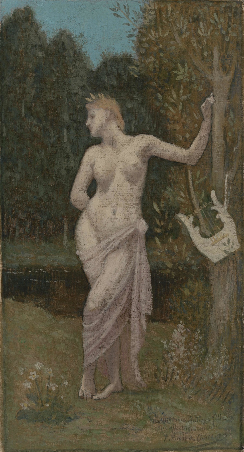 PIERRE PUVIS DE CHAVANNES, &ldquo;Erato or Euterpe&rdquo;, ca. 1889