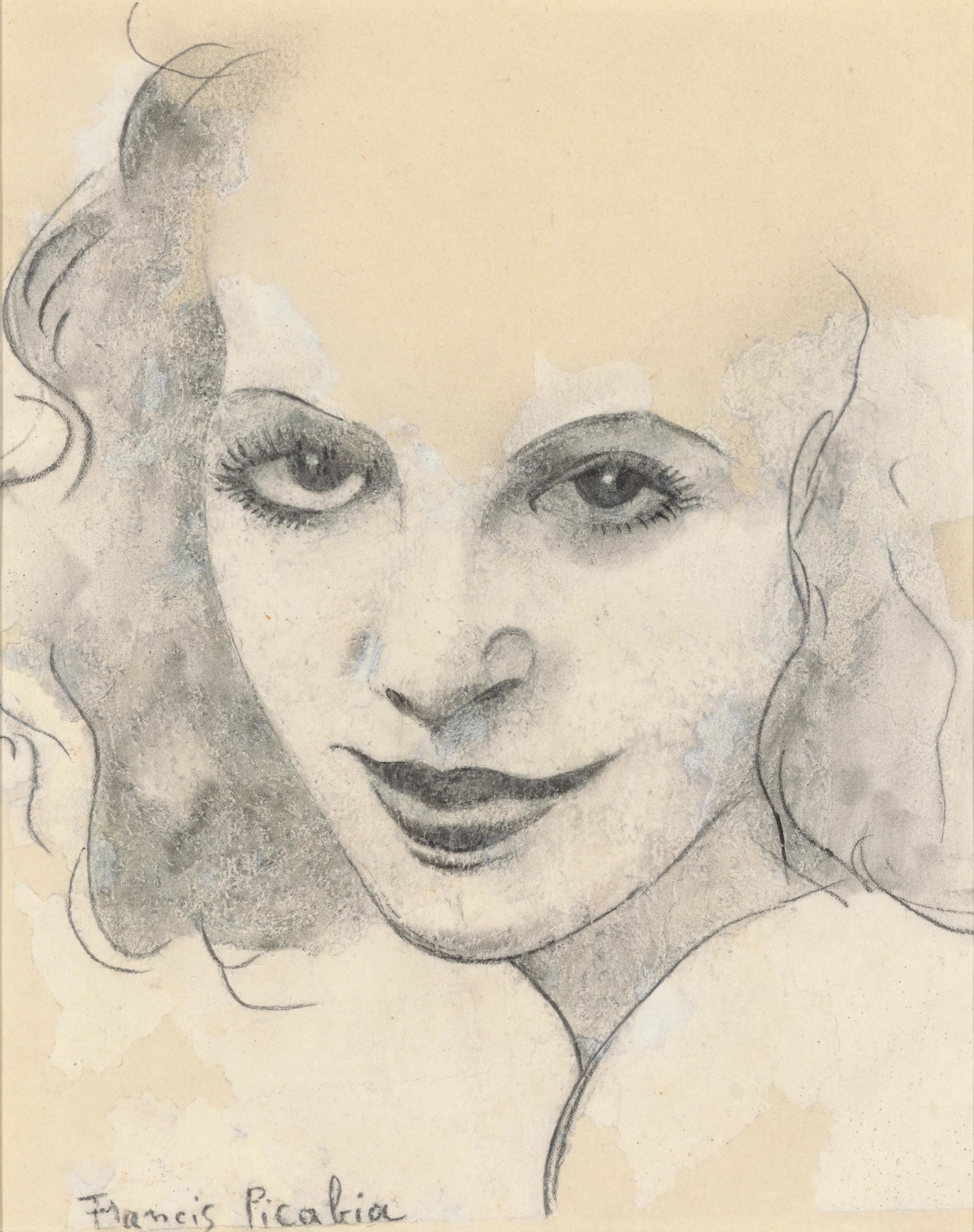 Francis Picabia

&amp;ldquo;T&amp;ecirc;te de femme&amp;rdquo;, ca. 1941-1942

Pencil, gouache on paper

10 1/4 x 7 3/4 inches

26 x 20 cm

PIZ 159