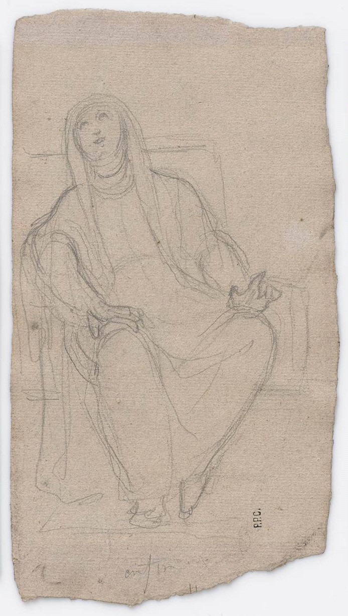 Pierre Puvis de Chavannes
&amp;ldquo;Untitled&amp;rdquo;, n.d.
Pencil on paper
8 3/4 x 5 inches
22 x 12.5 cm
PCZ 9