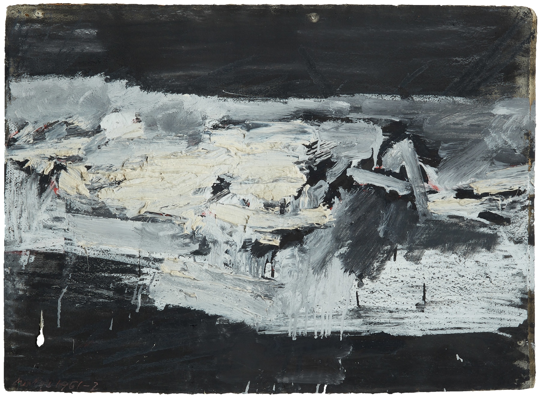 Frank Auerbach, “Reclining Nude”, 1961-1962