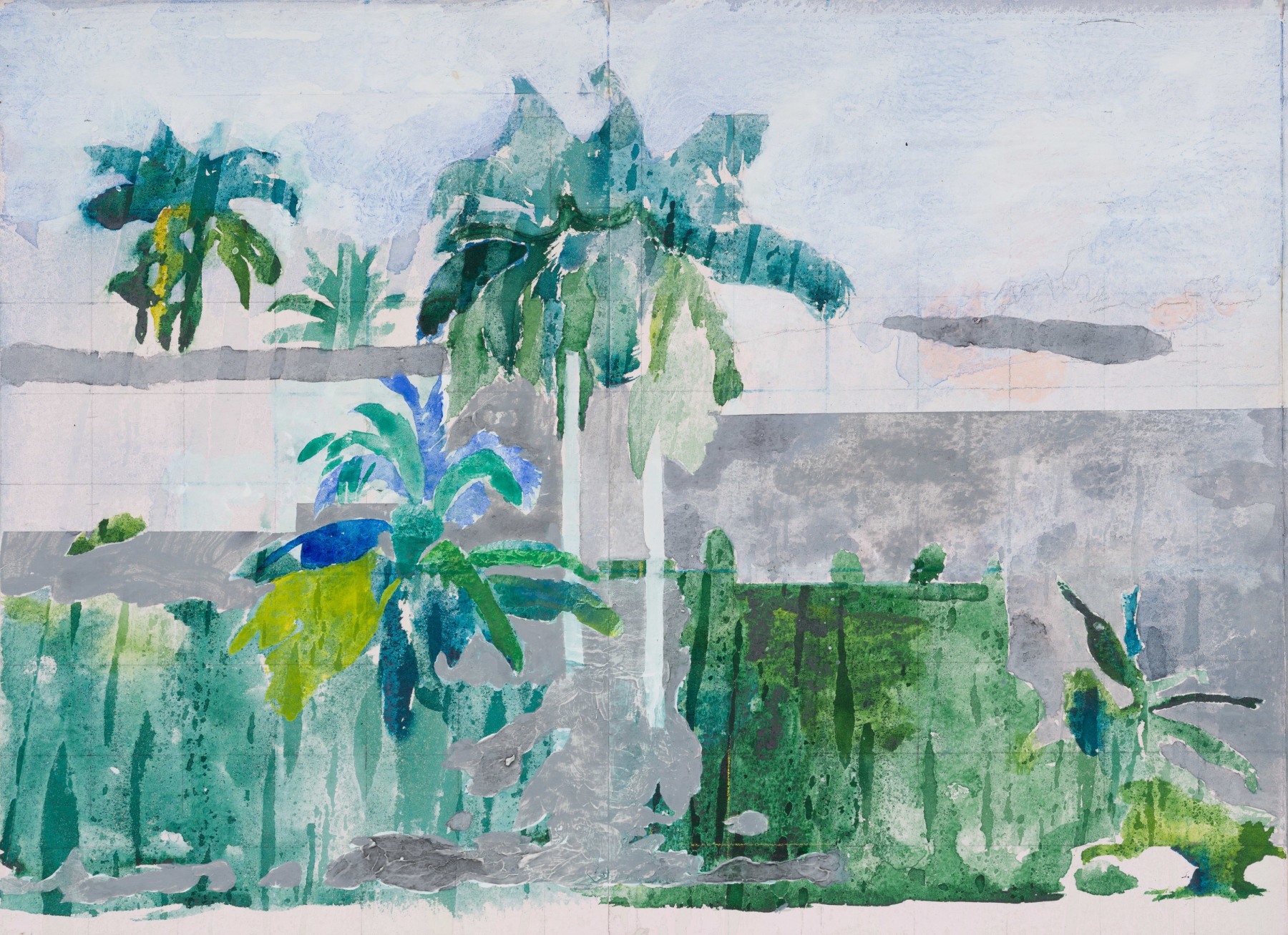 Hurvin Anderson, &quot;Study for Ascent IV&quot;, 2021