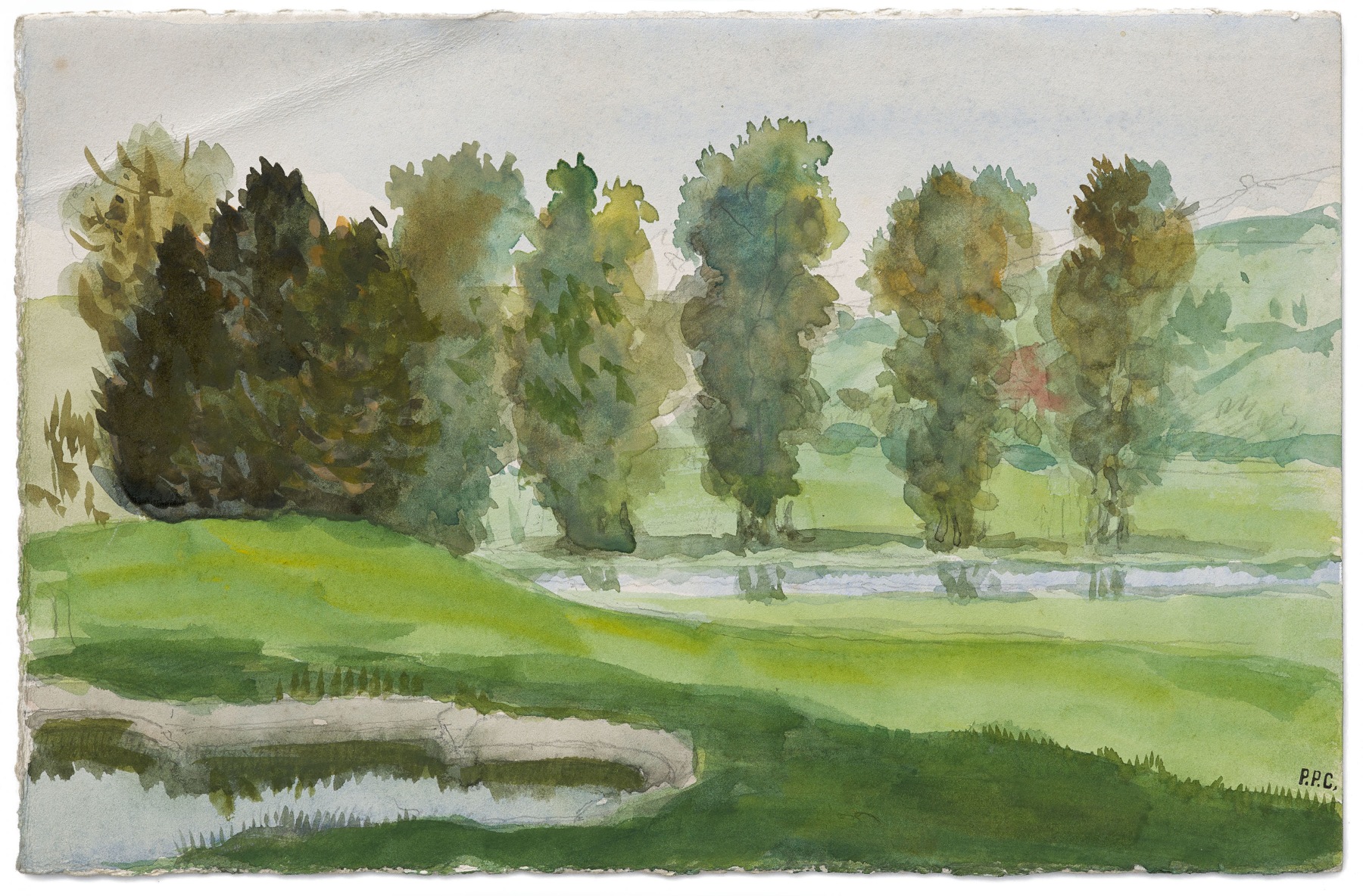 &quot;Rivi&egrave;re en Brese (River in Bresse)&quot;, ca. 1870-1890