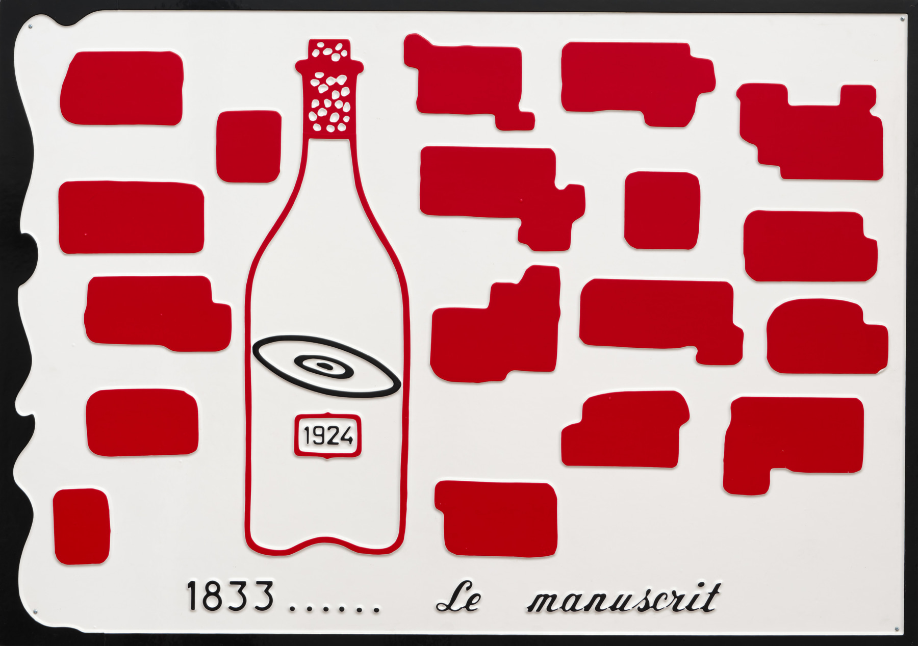 Marcel Broodthaers, &ldquo;1833&hellip;&hellip; Le manuscrit&rdquo;, 1971