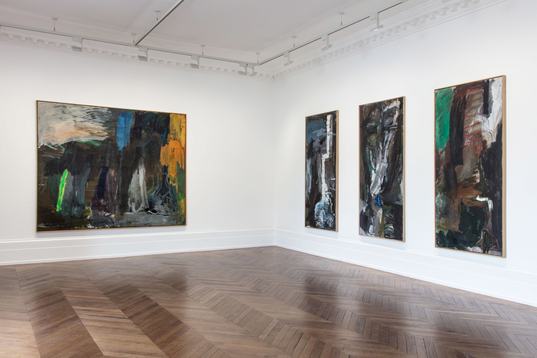 Per Kirkeby, Paintings and Bronzes from the 1980s, London, 2017, Installation Image 7